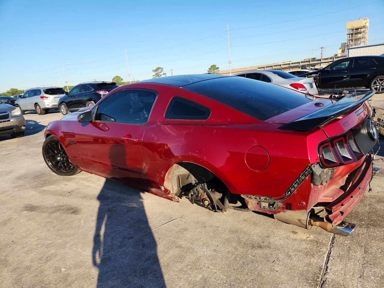 2014 Ford Mustang Gt Burgundy vin: 1ZVBP8CF5E5214458