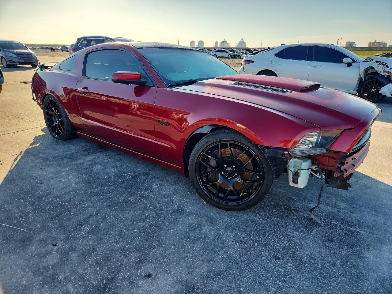 2014 Ford Mustang Gt Burgundy vin: 1ZVBP8CF5E5214458