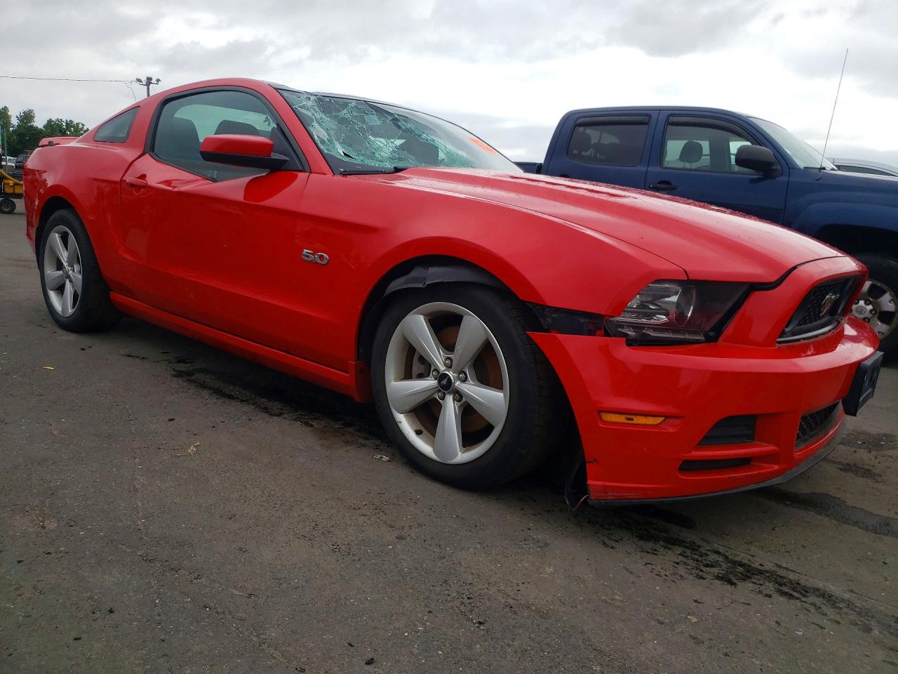 2014 Ford Mustang Gt Красный vin: 1ZVBP8CF5E5232944