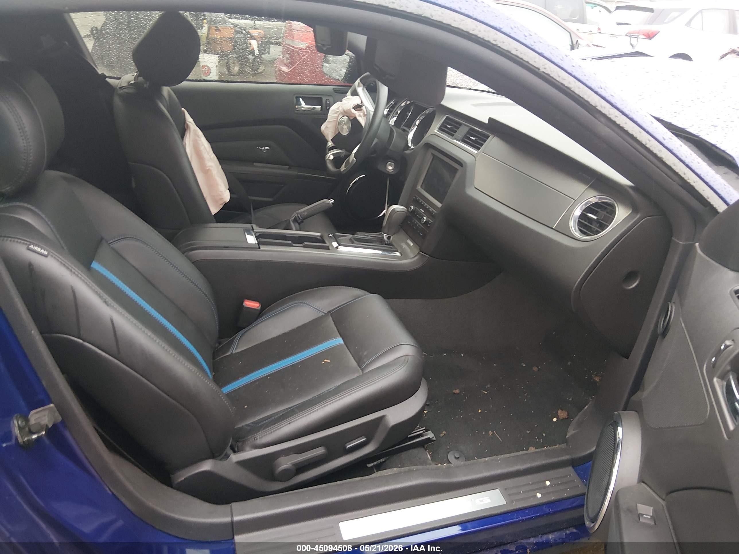 2014 Ford Mustang Gt Premium Blue vin: 1ZVBP8CF5E5306363