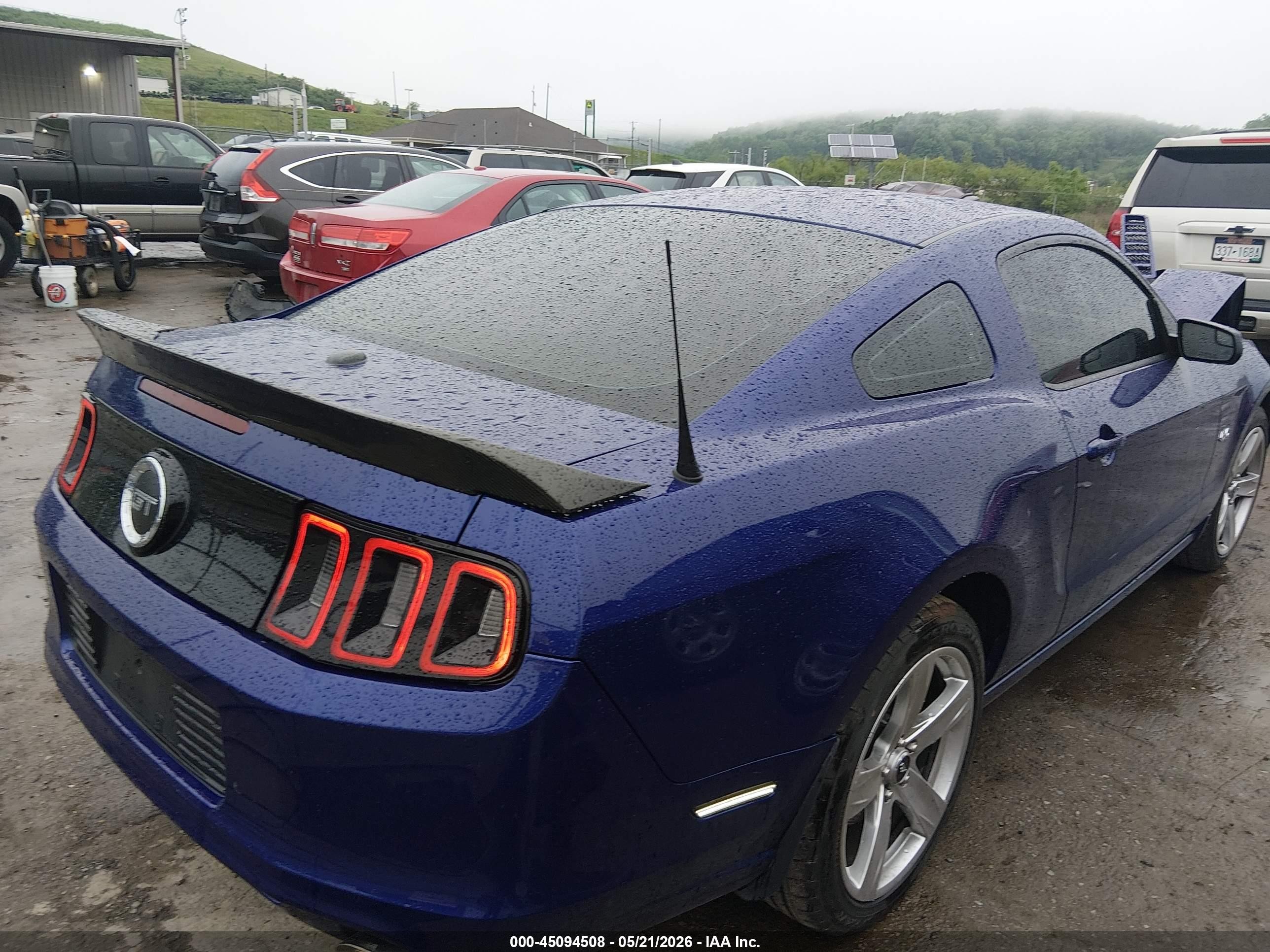 2014 Ford Mustang Gt Premium Blue vin: 1ZVBP8CF5E5306363