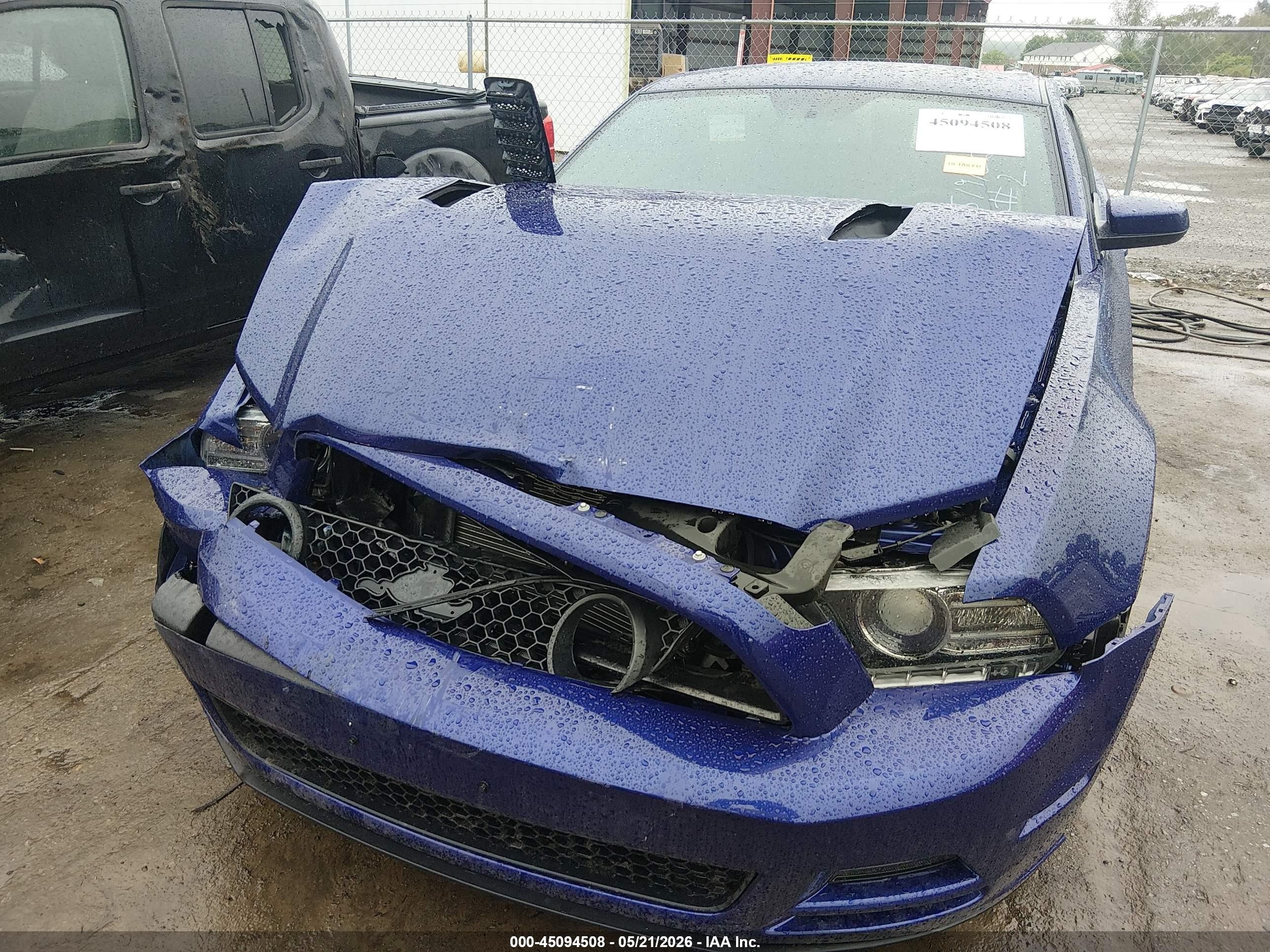 2014 Ford Mustang Gt Premium Blue vin: 1ZVBP8CF5E5306363