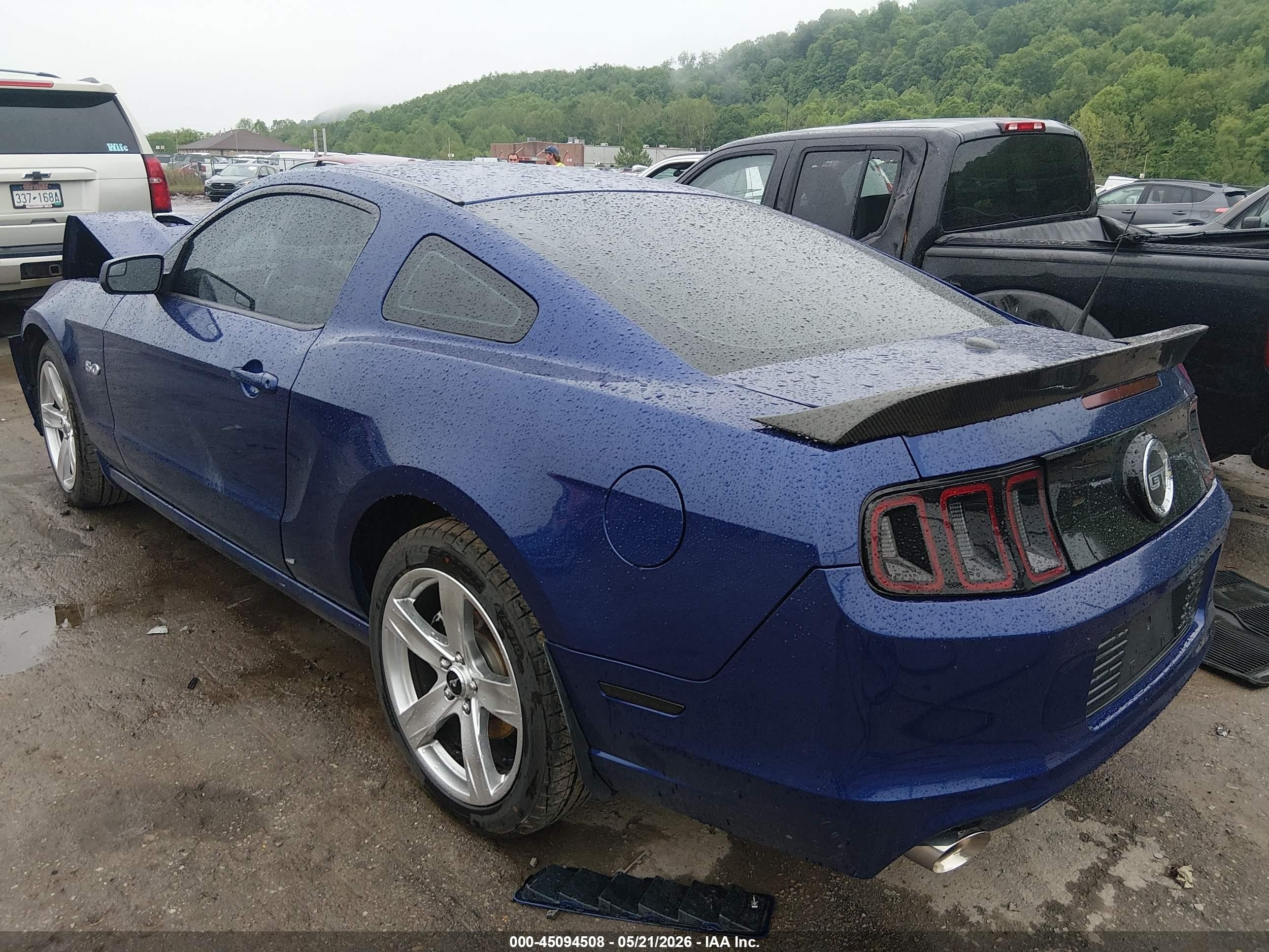 2014 Ford Mustang Gt Premium Blue vin: 1ZVBP8CF5E5306363