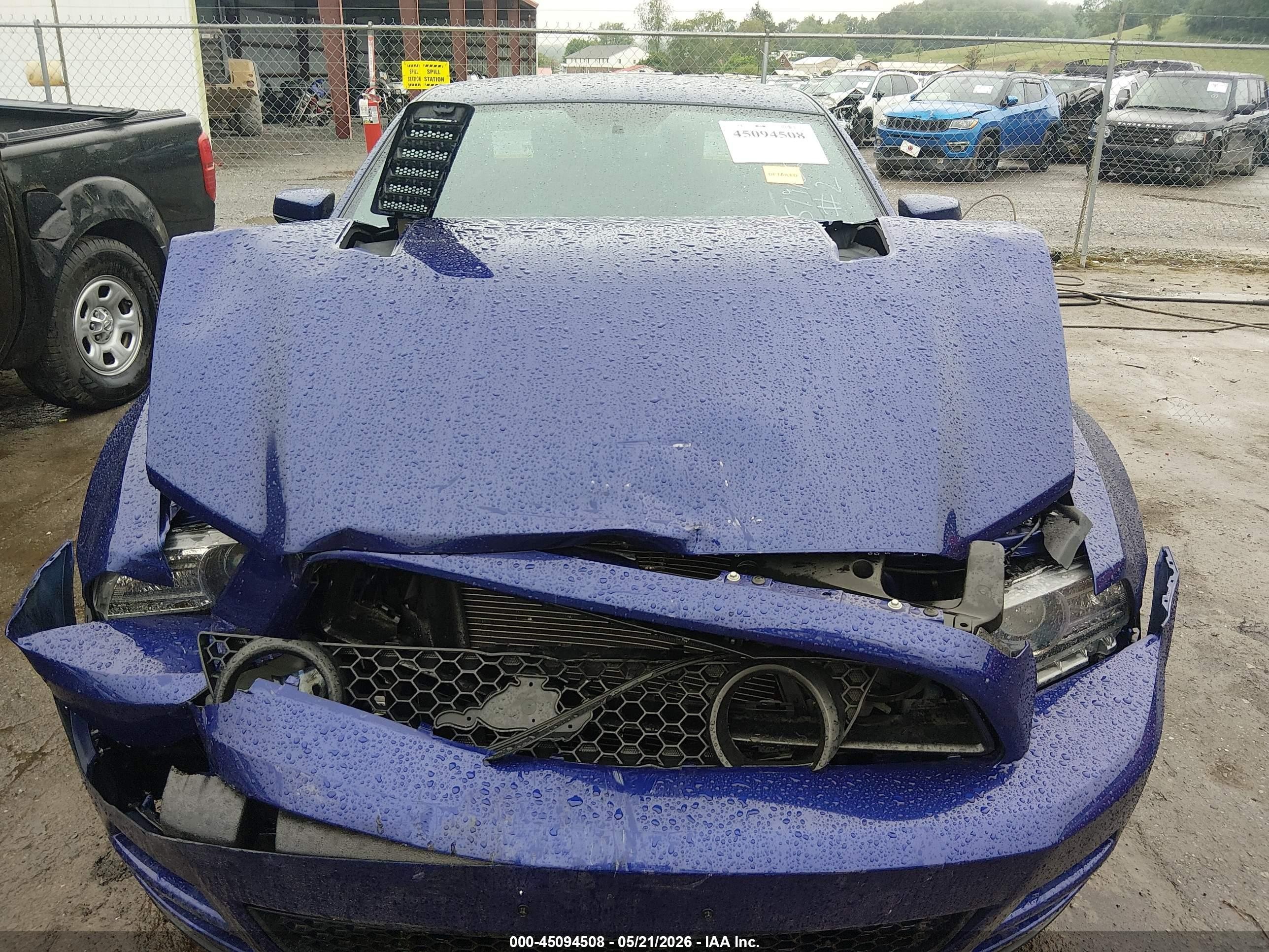 2014 Ford Mustang Gt Premium Blue vin: 1ZVBP8CF5E5306363
