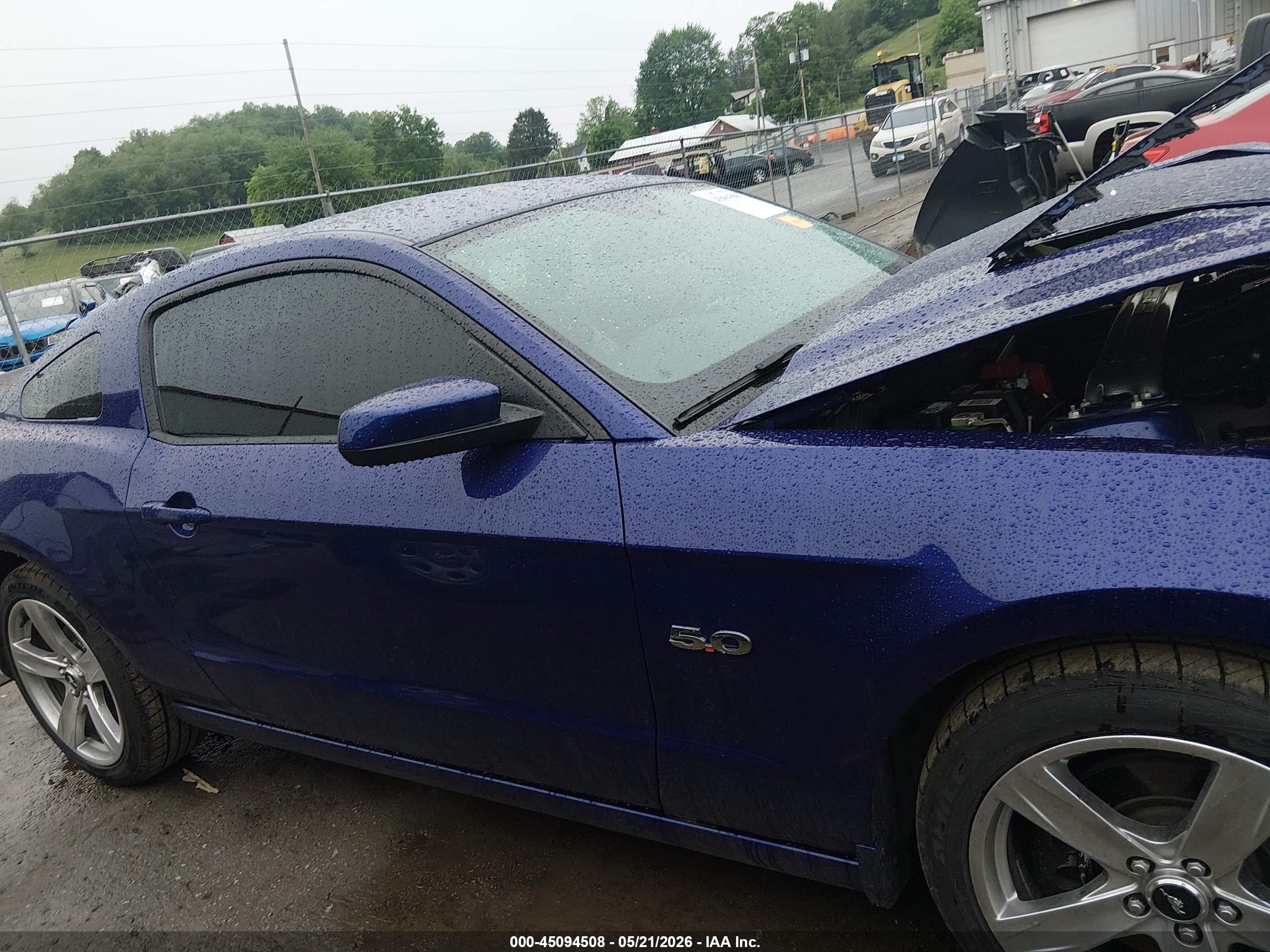 2014 Ford Mustang Gt Premium Blue vin: 1ZVBP8CF5E5306363