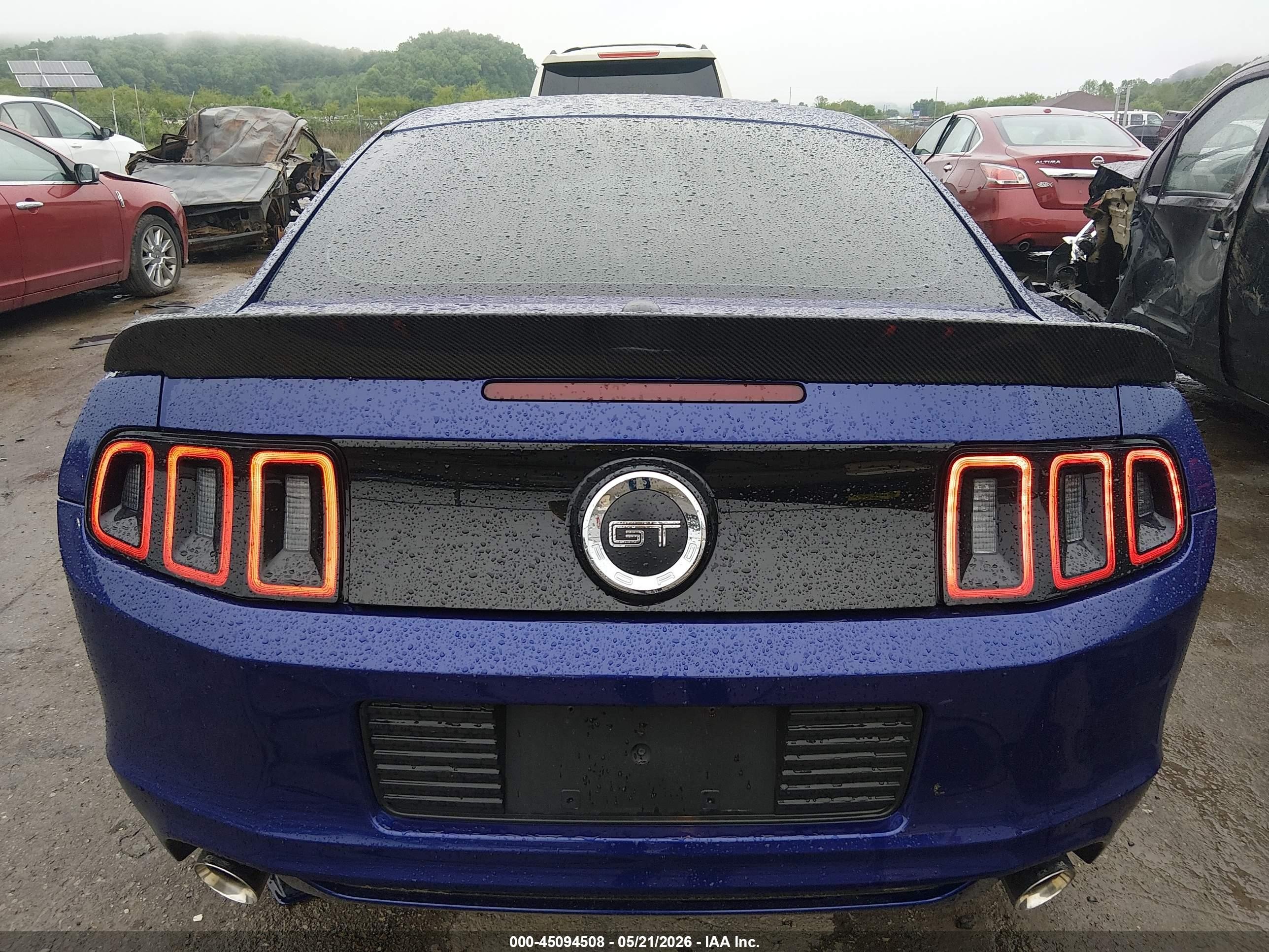 2014 Ford Mustang Gt Premium Blue vin: 1ZVBP8CF5E5306363