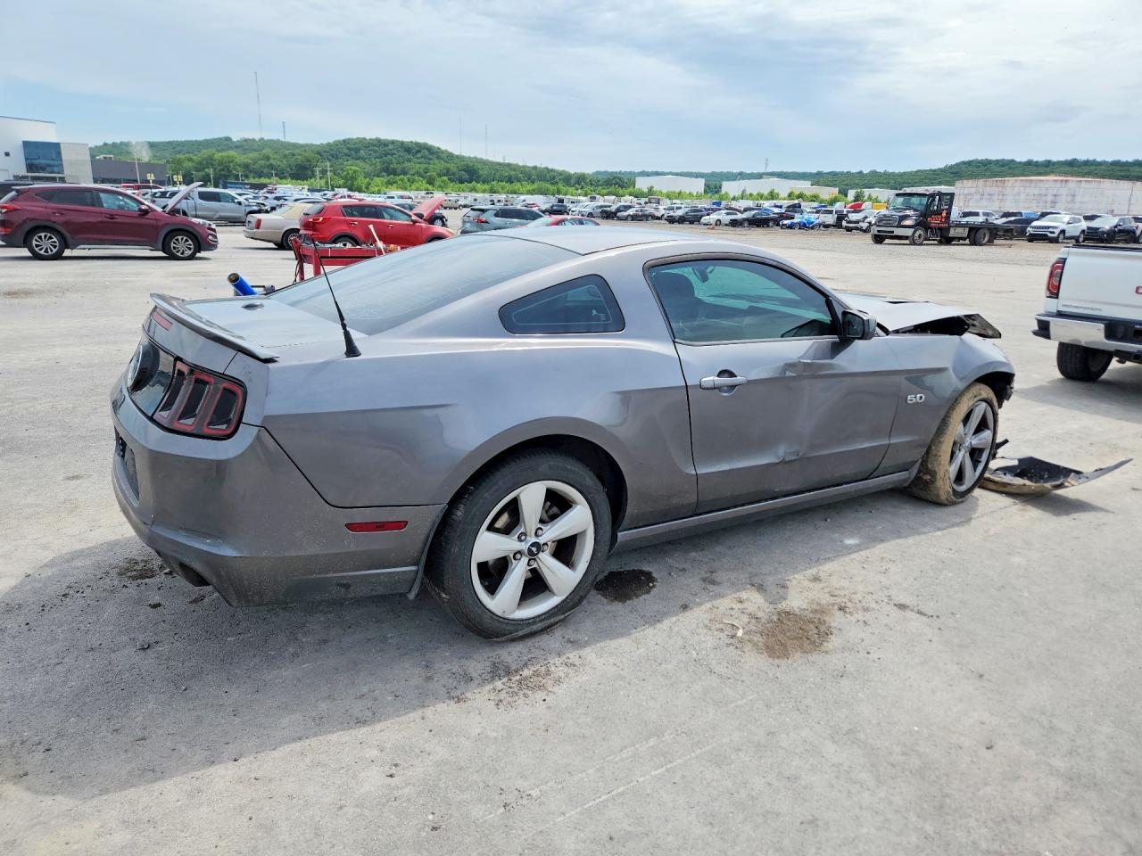 2014 Ford Mustang Gt Gray vin: 1ZVBP8CF5E5316102