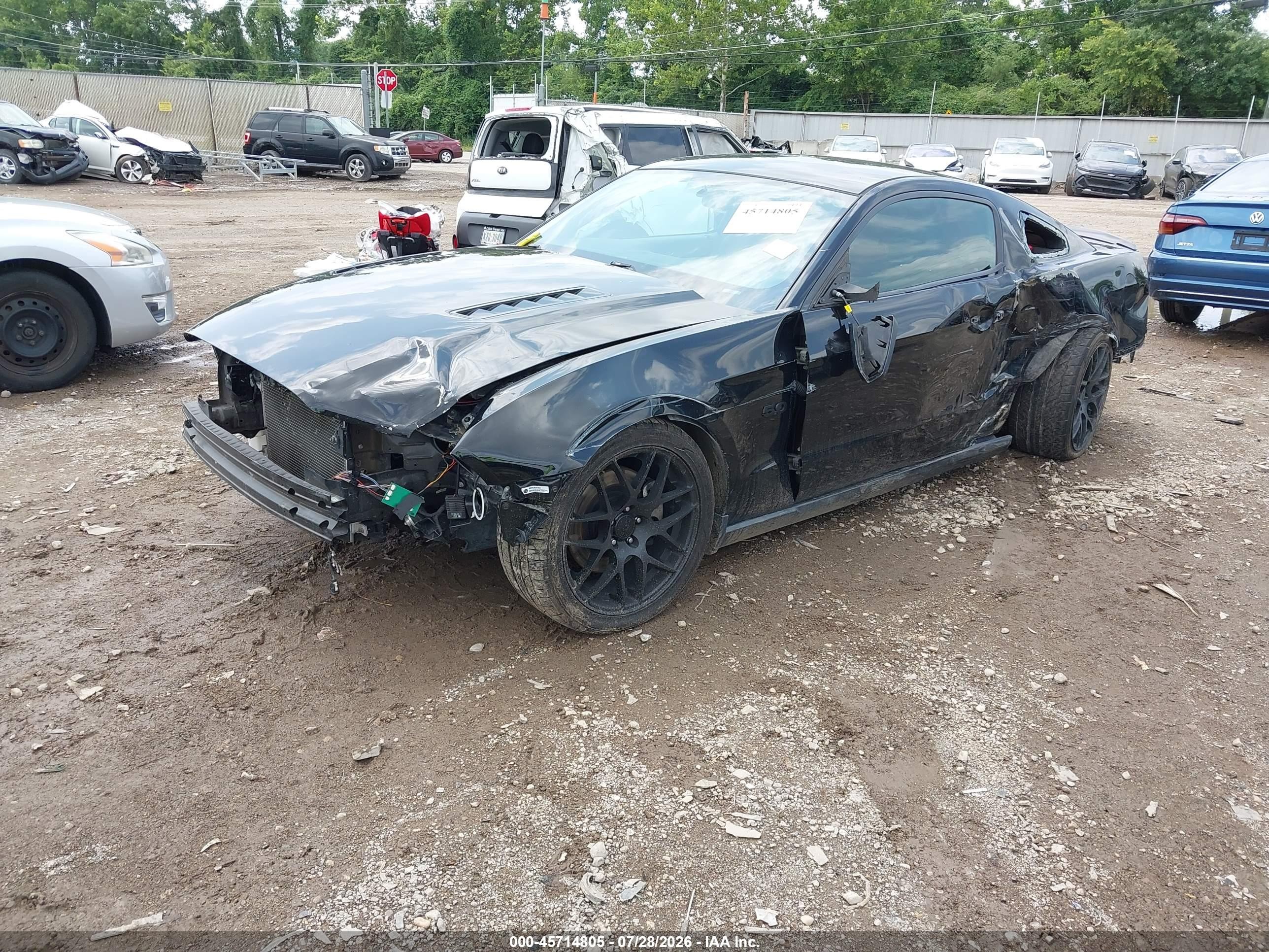2011 Ford Mustang Gt Black vin: 1ZVBP8CF6B5110041