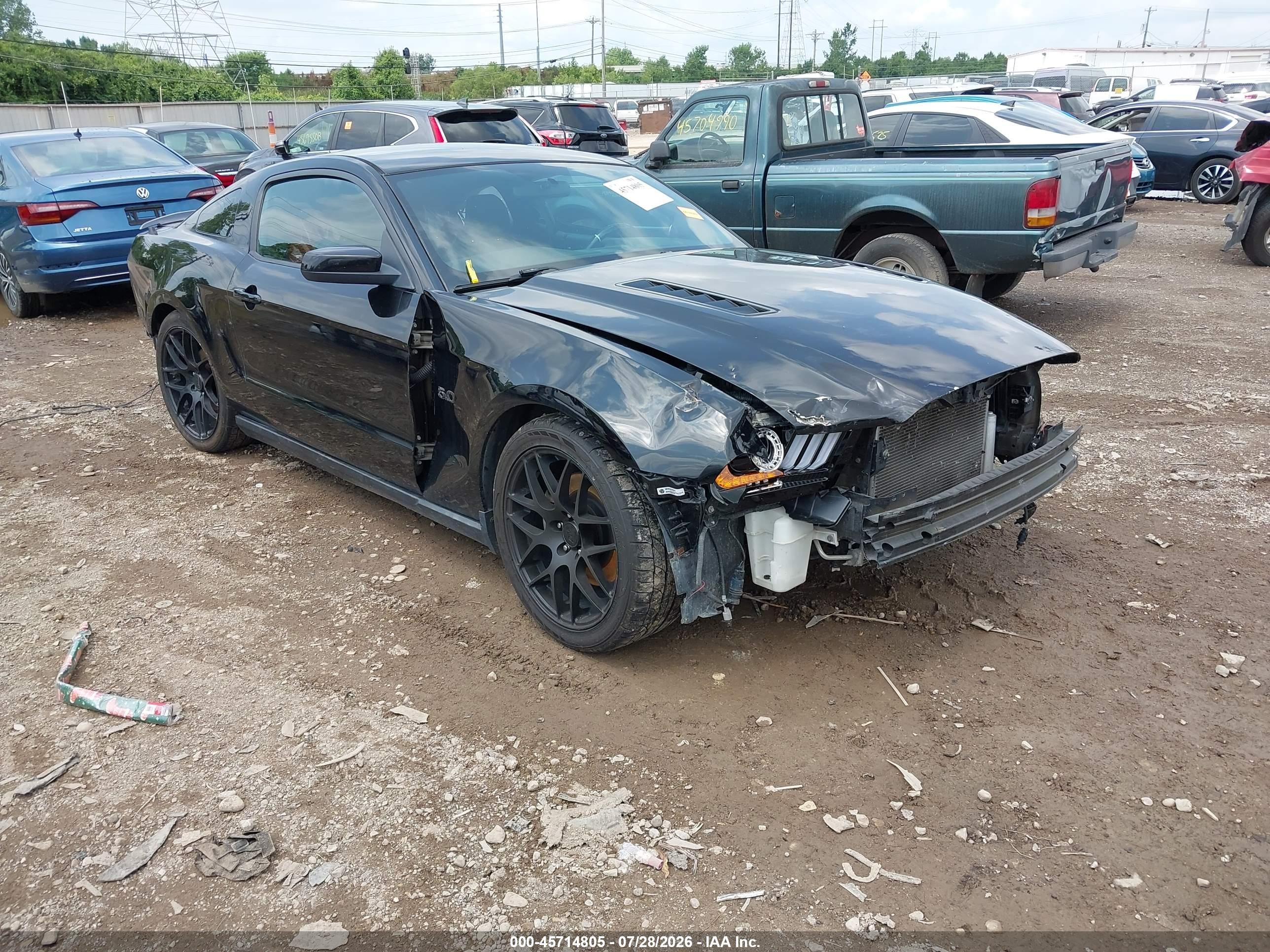 2011 Ford Mustang Gt Black vin: 1ZVBP8CF6B5110041