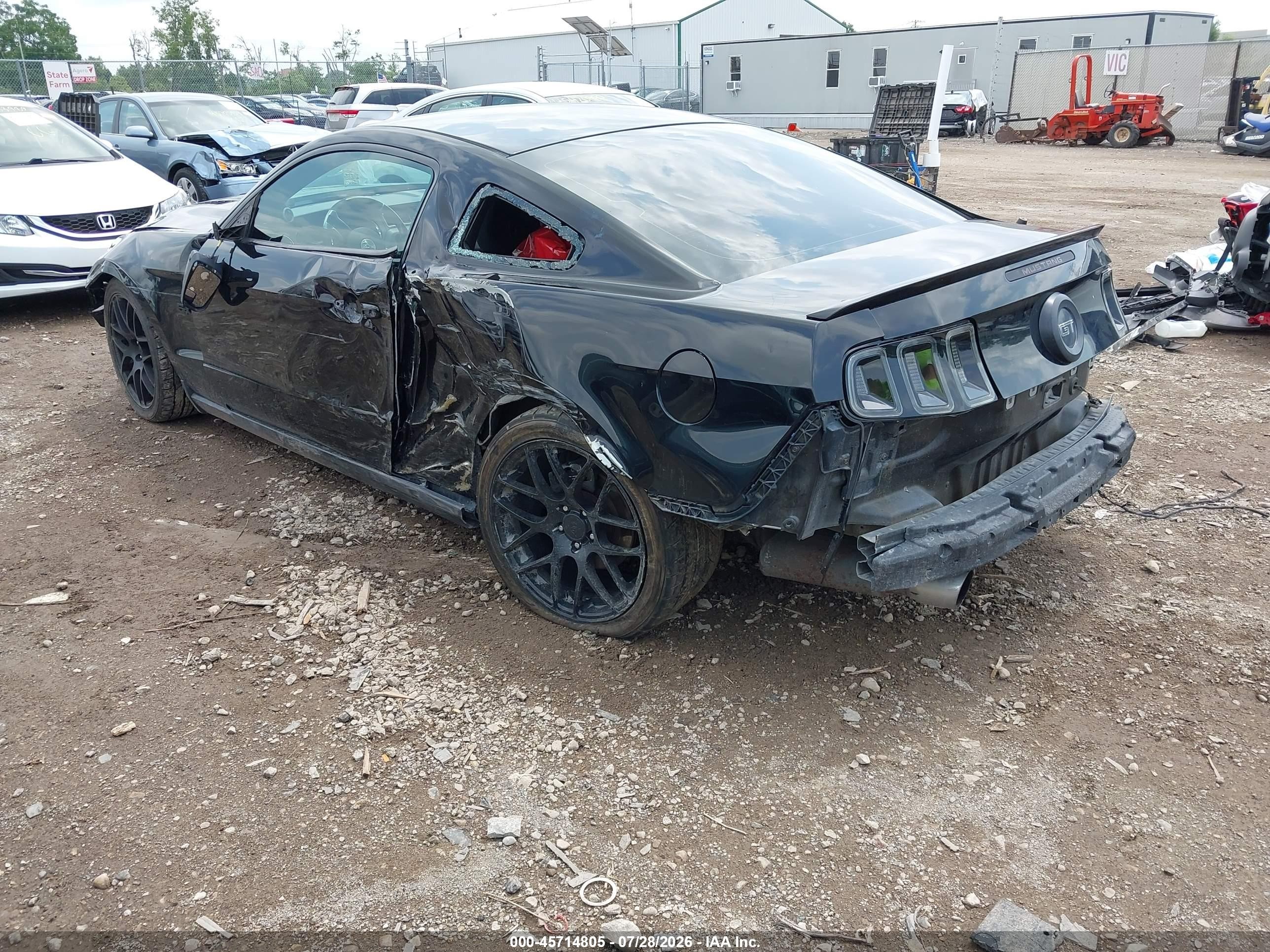 2011 Ford Mustang Gt Black vin: 1ZVBP8CF6B5110041