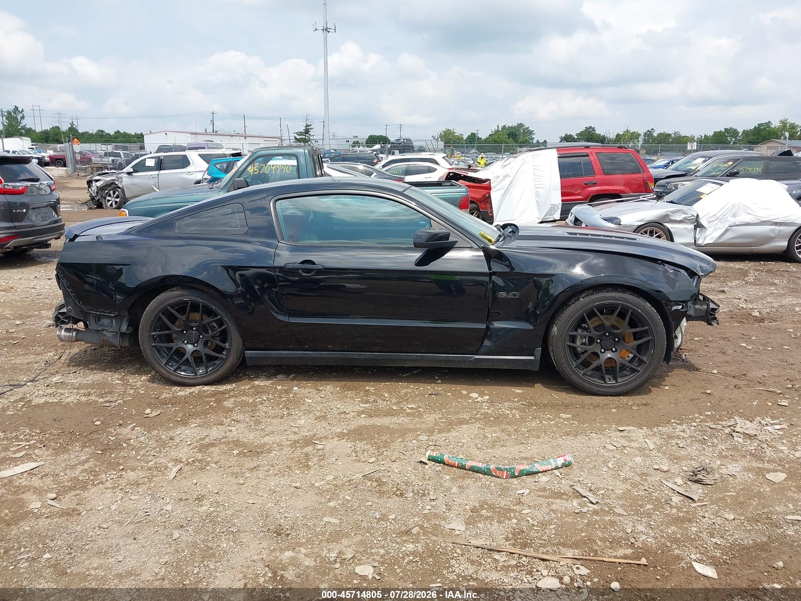 2011 Ford Mustang Gt Black vin: 1ZVBP8CF6B5110041