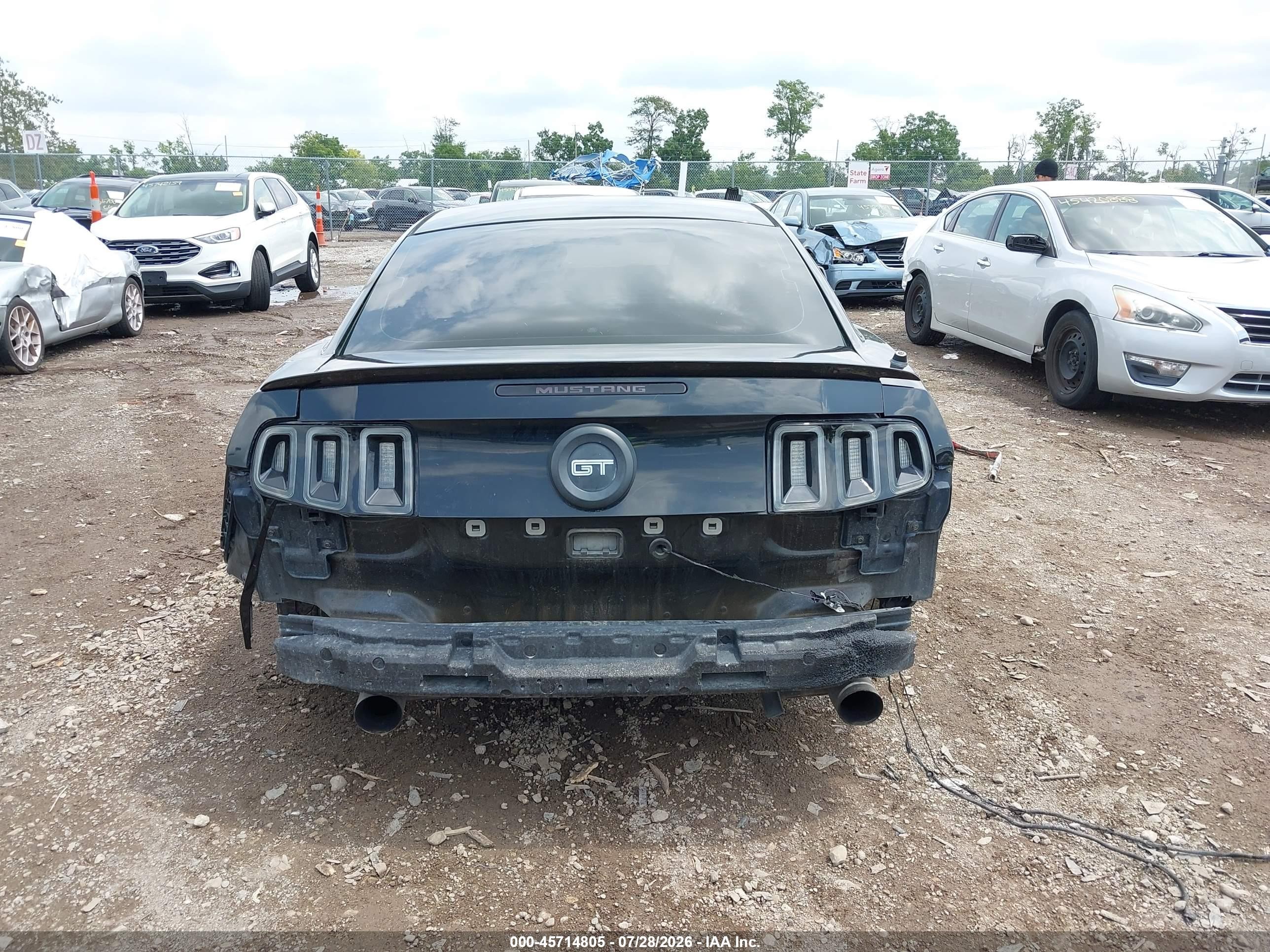 2011 Ford Mustang Gt Black vin: 1ZVBP8CF6B5110041