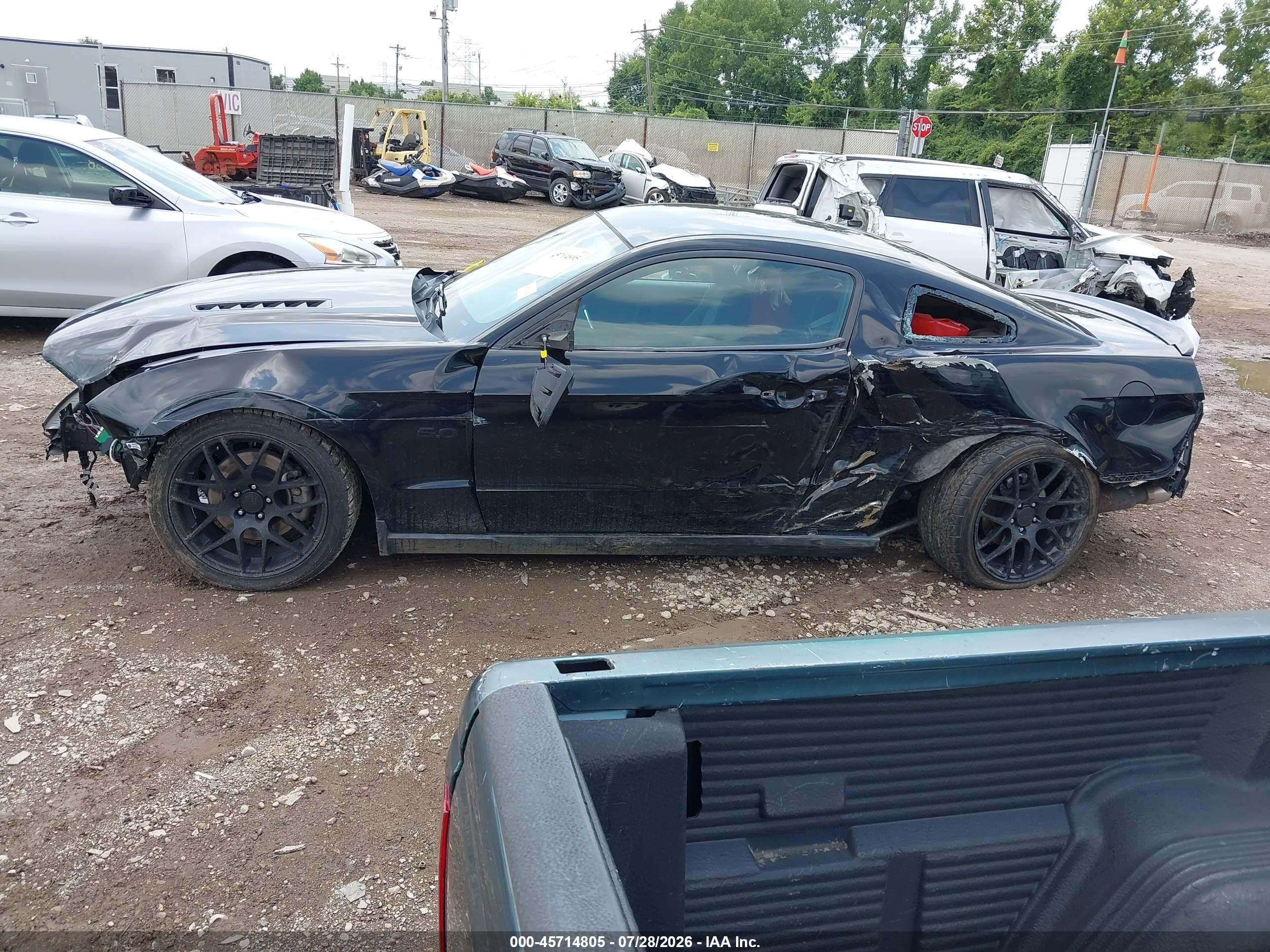 2011 Ford Mustang Gt Black vin: 1ZVBP8CF6B5110041
