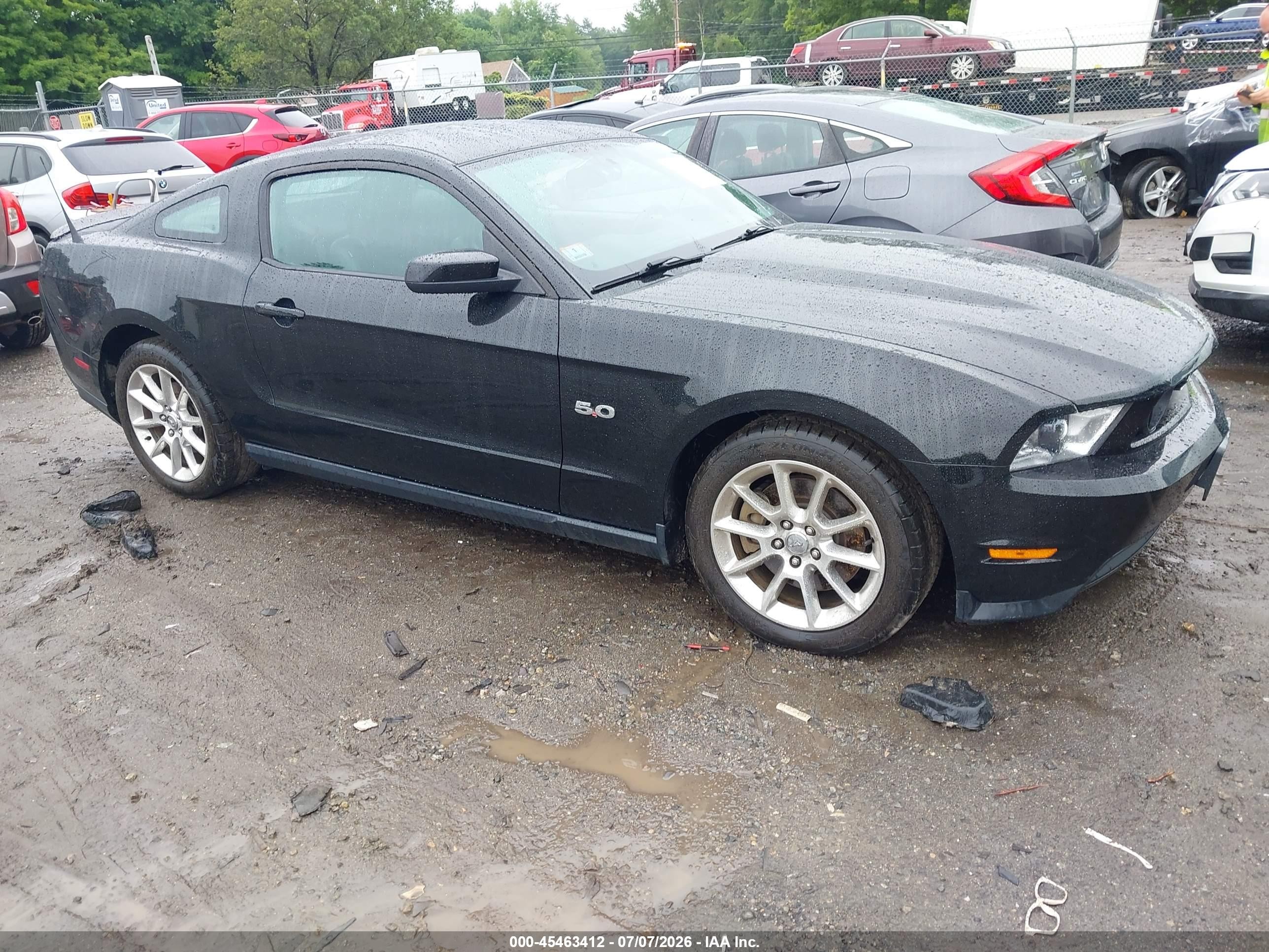 2011 Ford Mustang Gt/gt Premium Черный vin: 1ZVBP8CF6B5121394