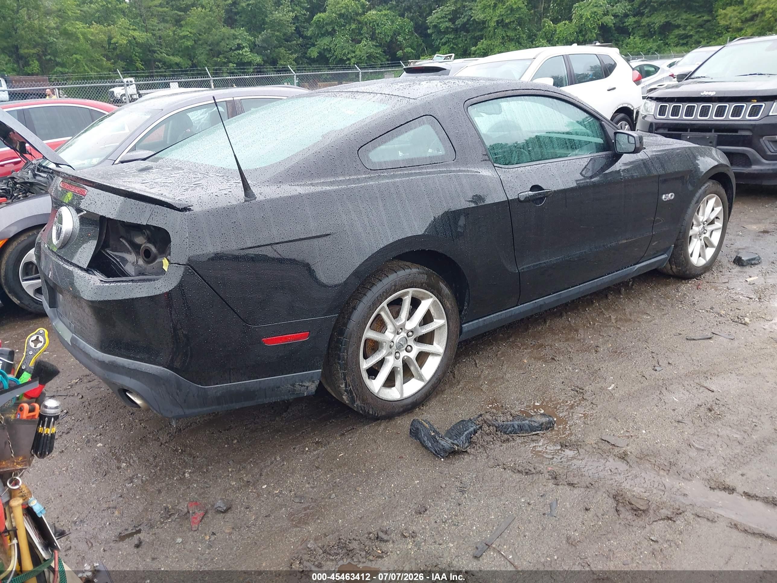 2011 Ford Mustang Gt/gt Premium Black vin: 1ZVBP8CF6B5121394