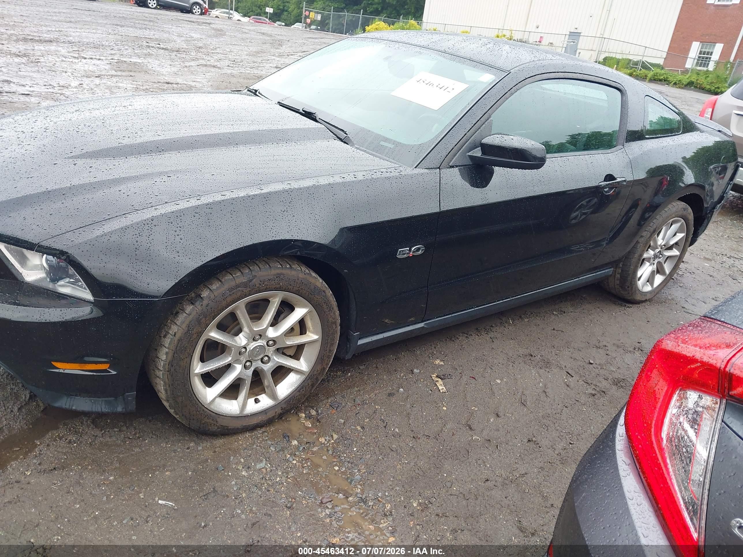 2011 Ford Mustang Gt/gt Premium Black vin: 1ZVBP8CF6B5121394