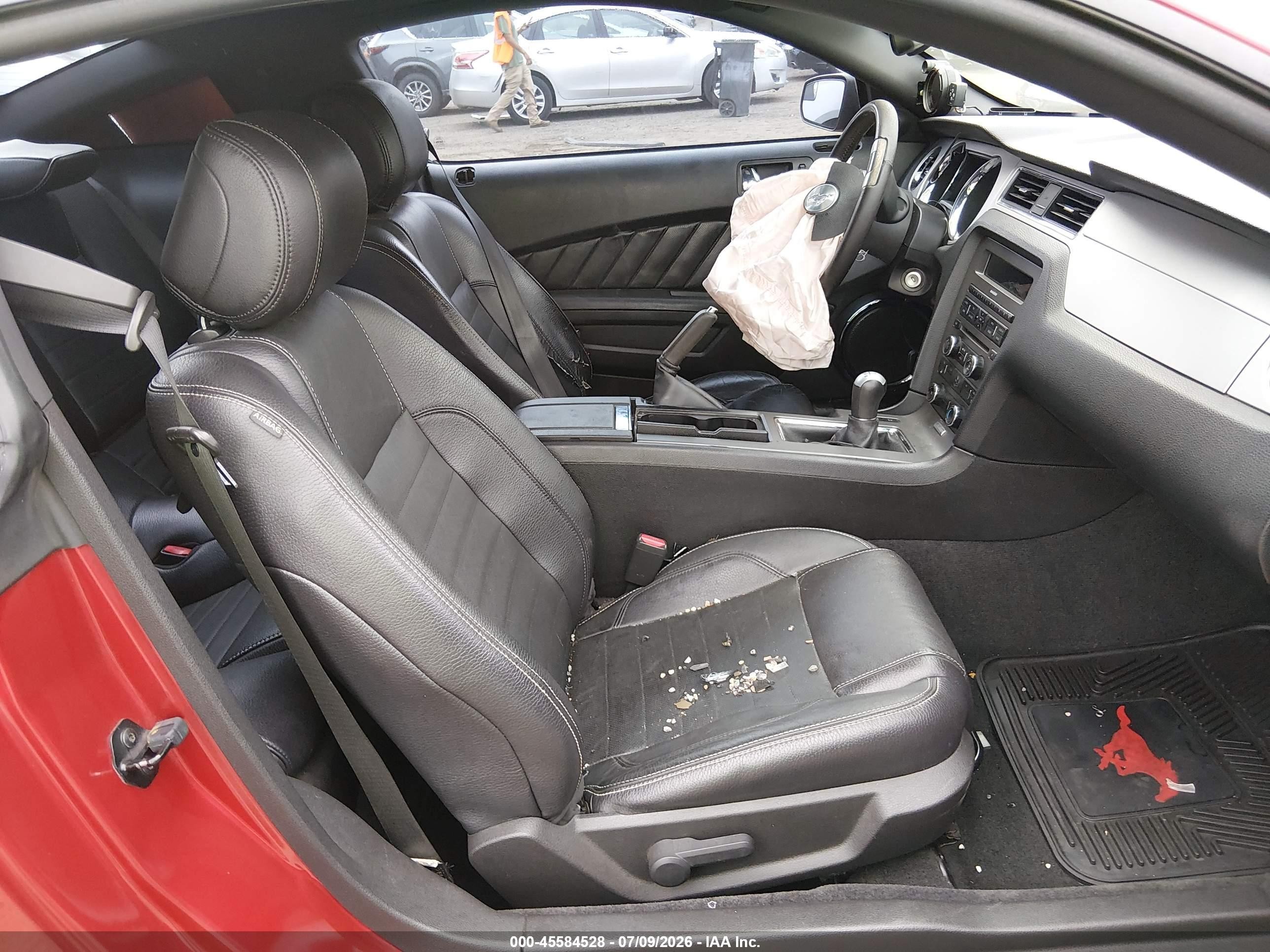 2012 Ford Mustang Gt Premium Красный vin: 1ZVBP8CF6C5247630