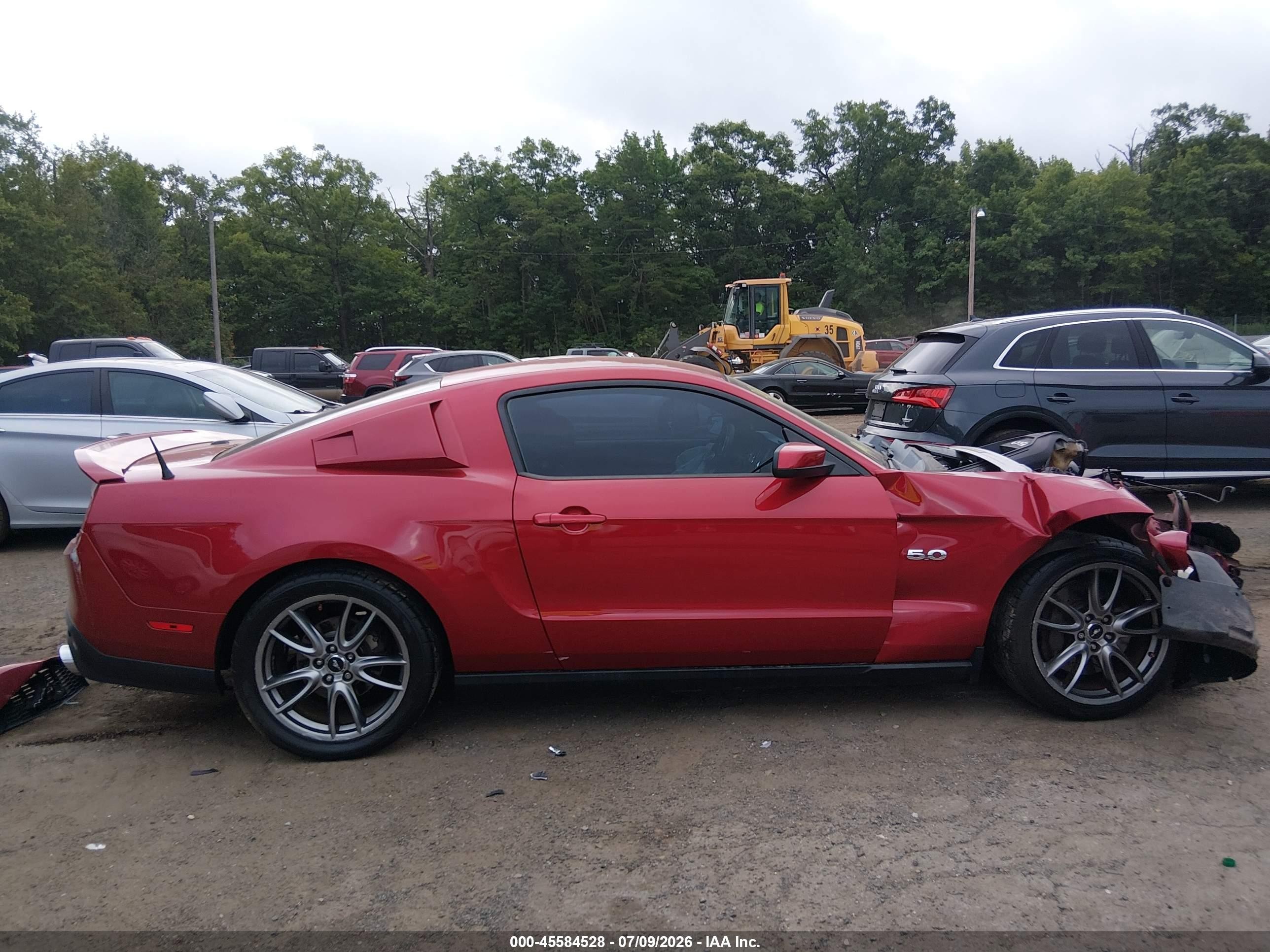 2012 Ford Mustang Gt Premium Красный vin: 1ZVBP8CF6C5247630