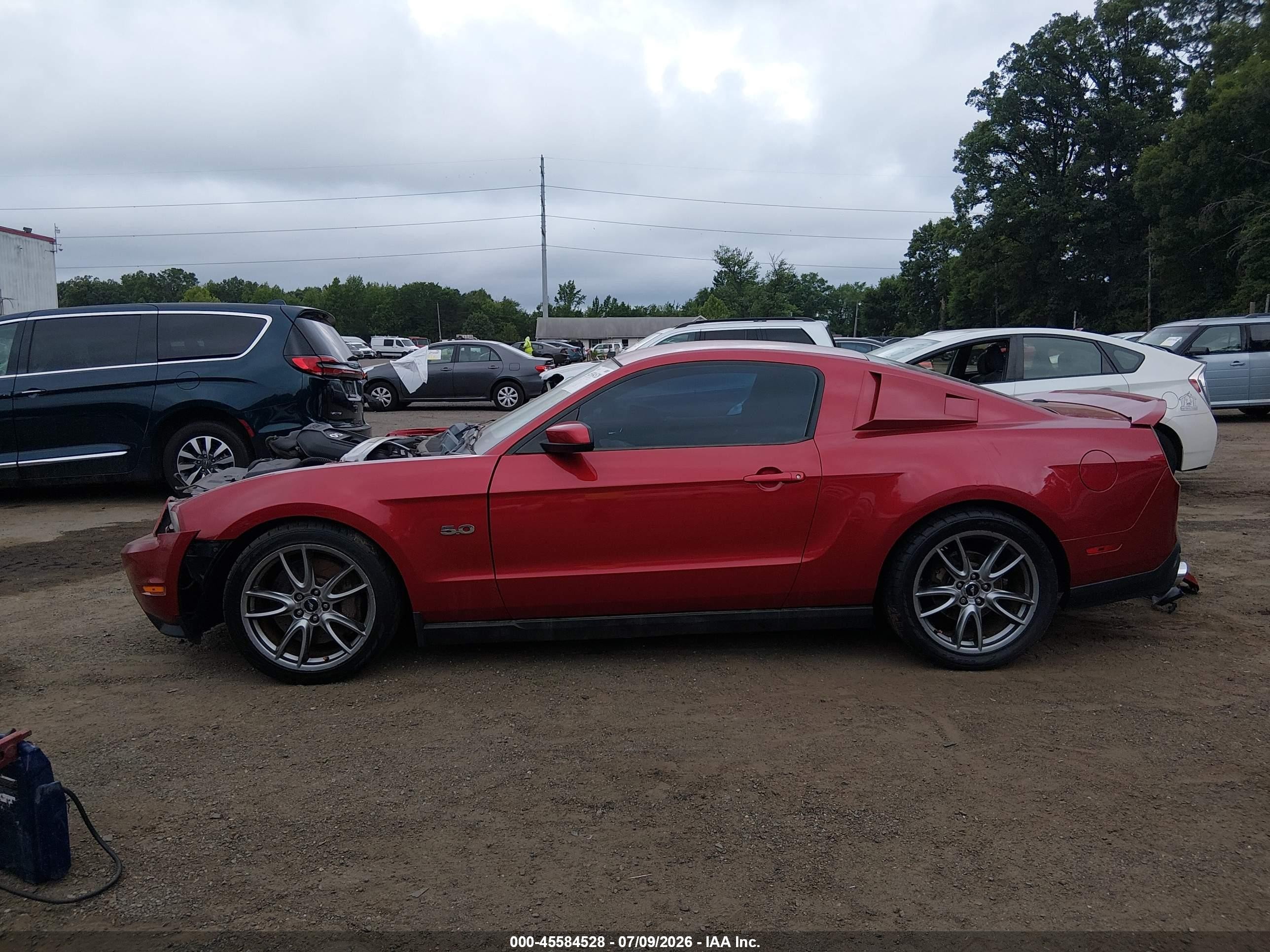 2012 Ford Mustang Gt Premium Красный vin: 1ZVBP8CF6C5247630