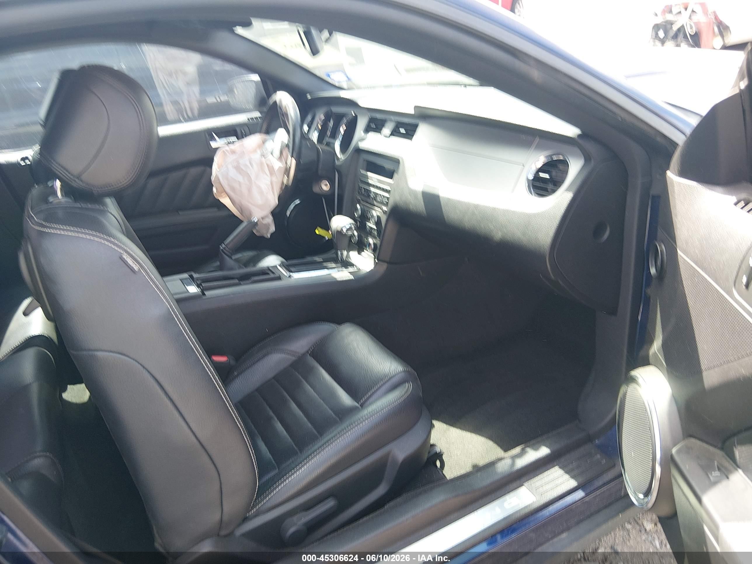 2012 Ford Mustang Gt Premium Blue vin: 1ZVBP8CF6C5252701
