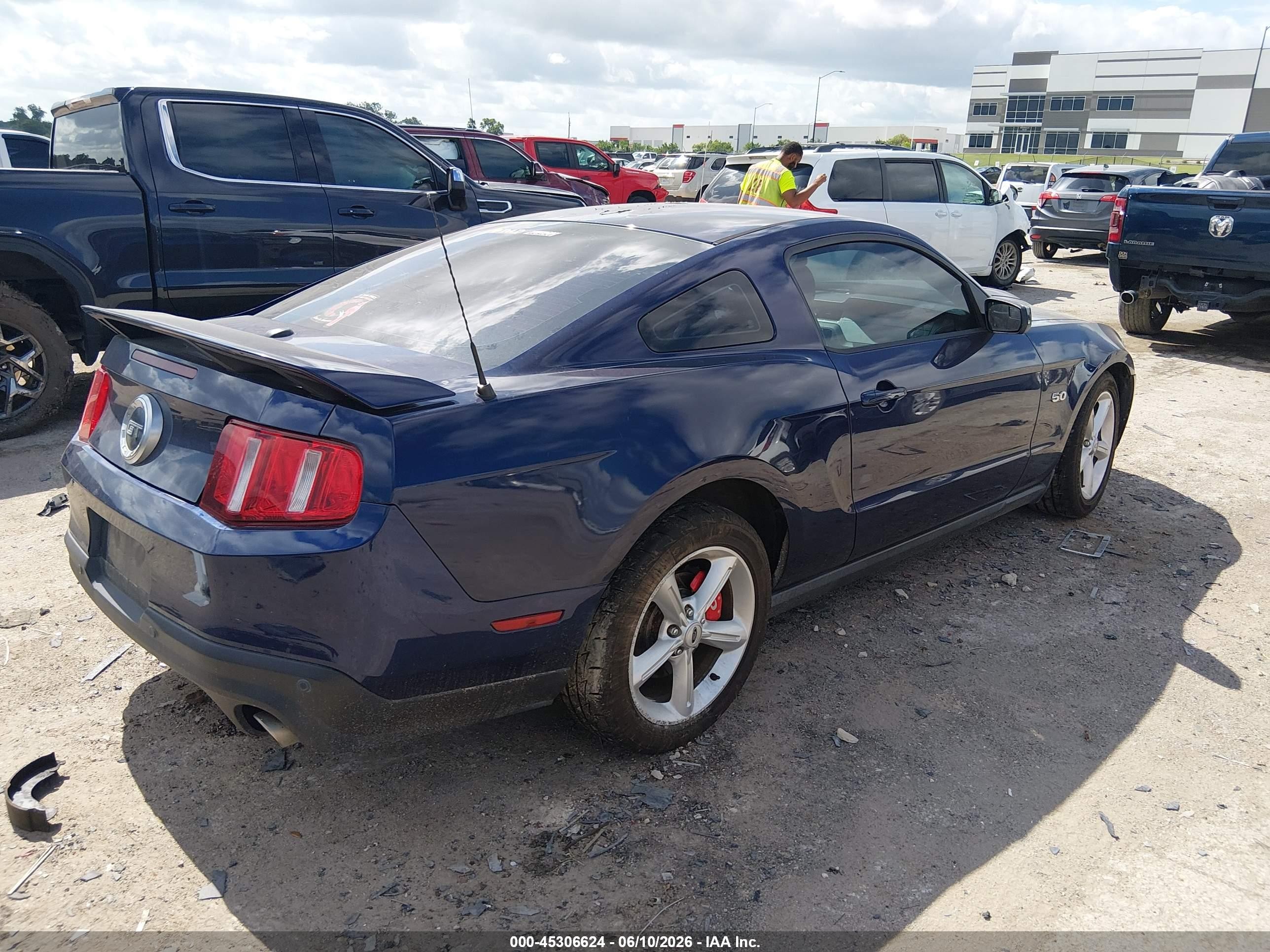 2012 Ford Mustang Gt Premium Blue vin: 1ZVBP8CF6C5252701