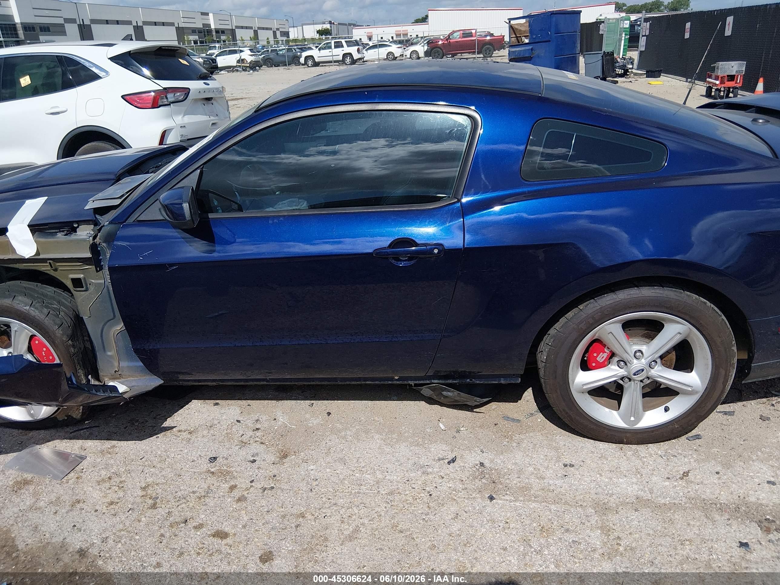 2012 Ford Mustang Gt Premium Blue vin: 1ZVBP8CF6C5252701
