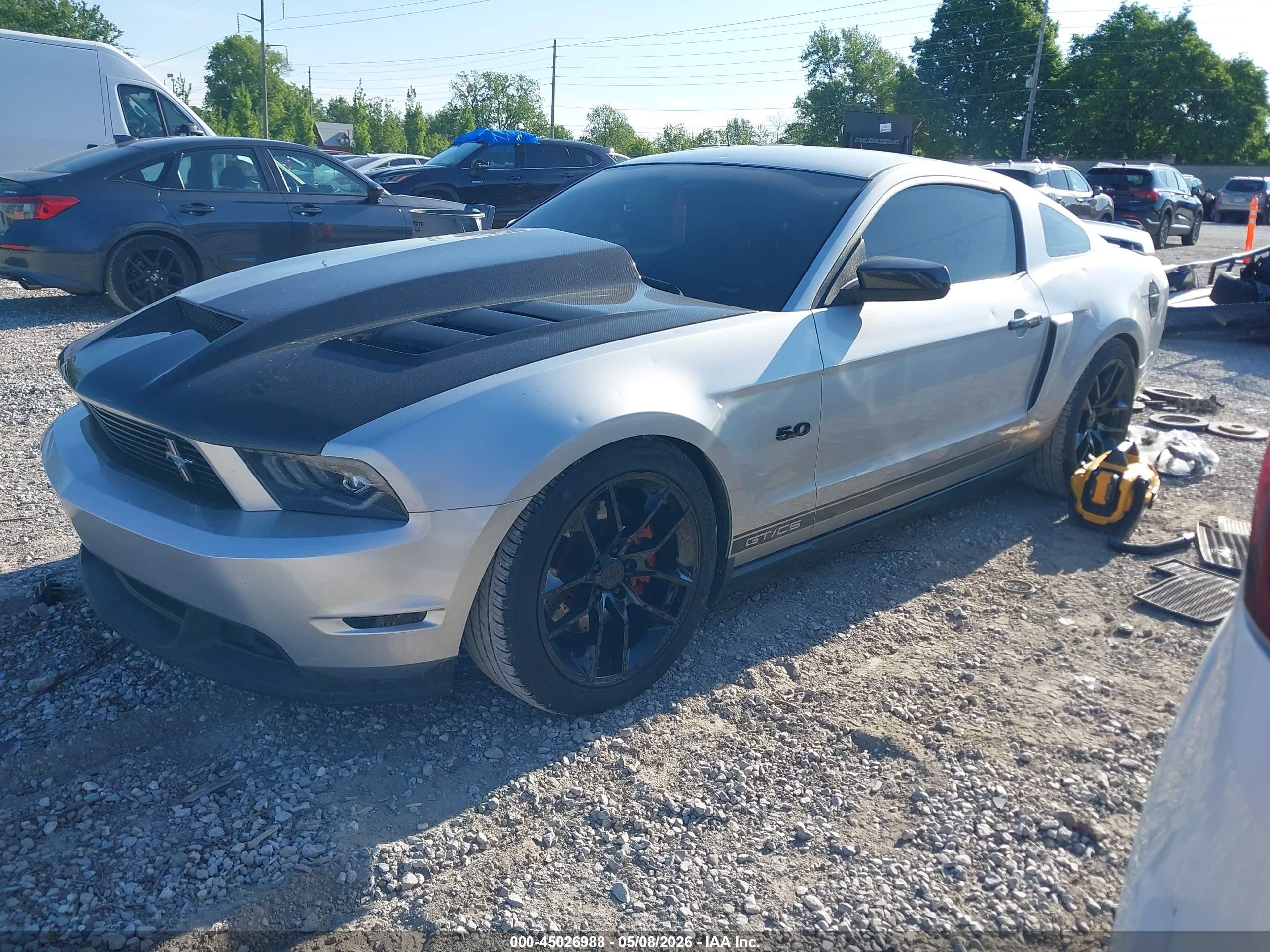 2012 Ford Mustang Gt Premium Gray vin: 1ZVBP8CF6C5252892