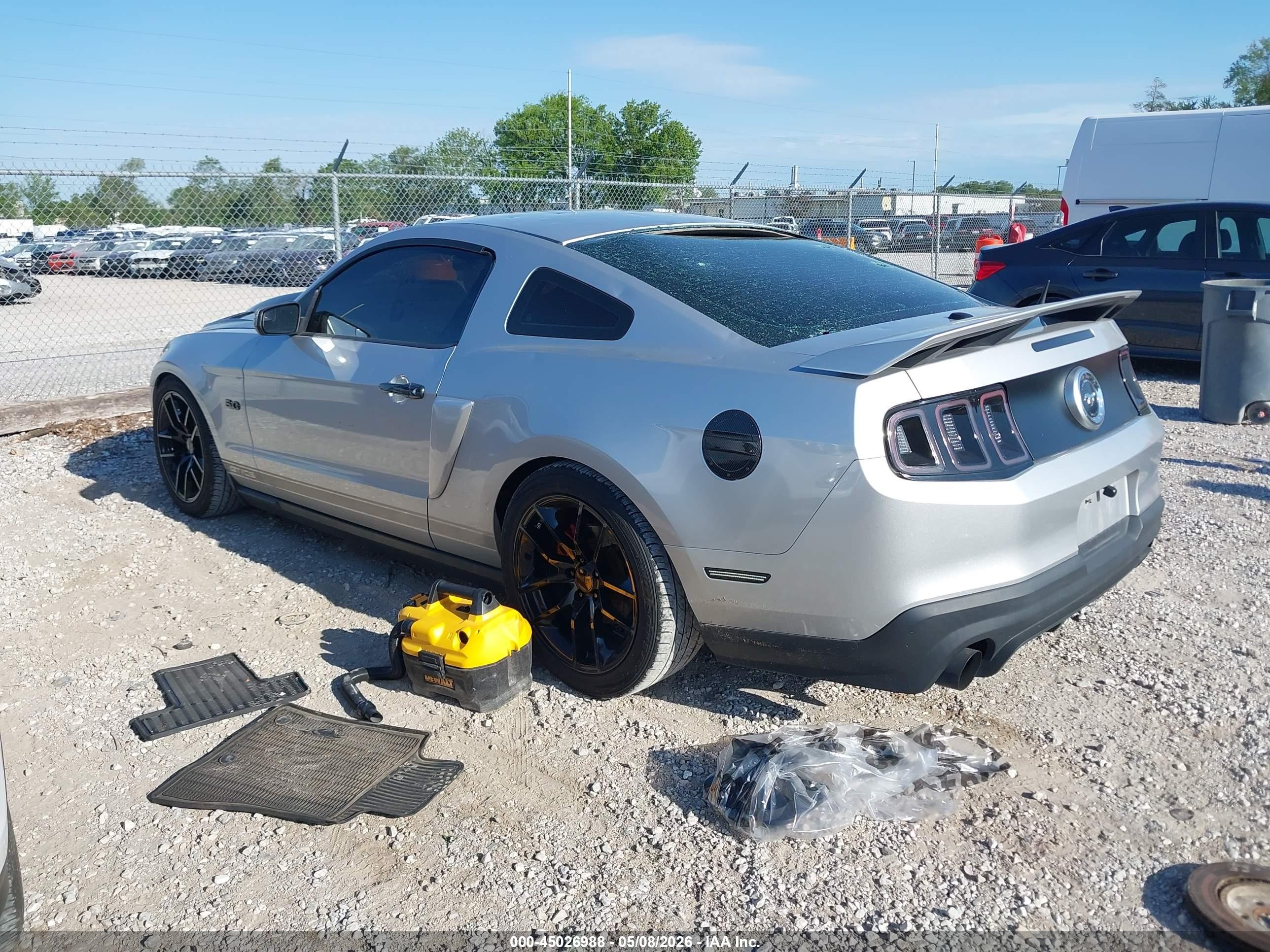 2012 Ford Mustang Gt Premium Gray vin: 1ZVBP8CF6C5252892