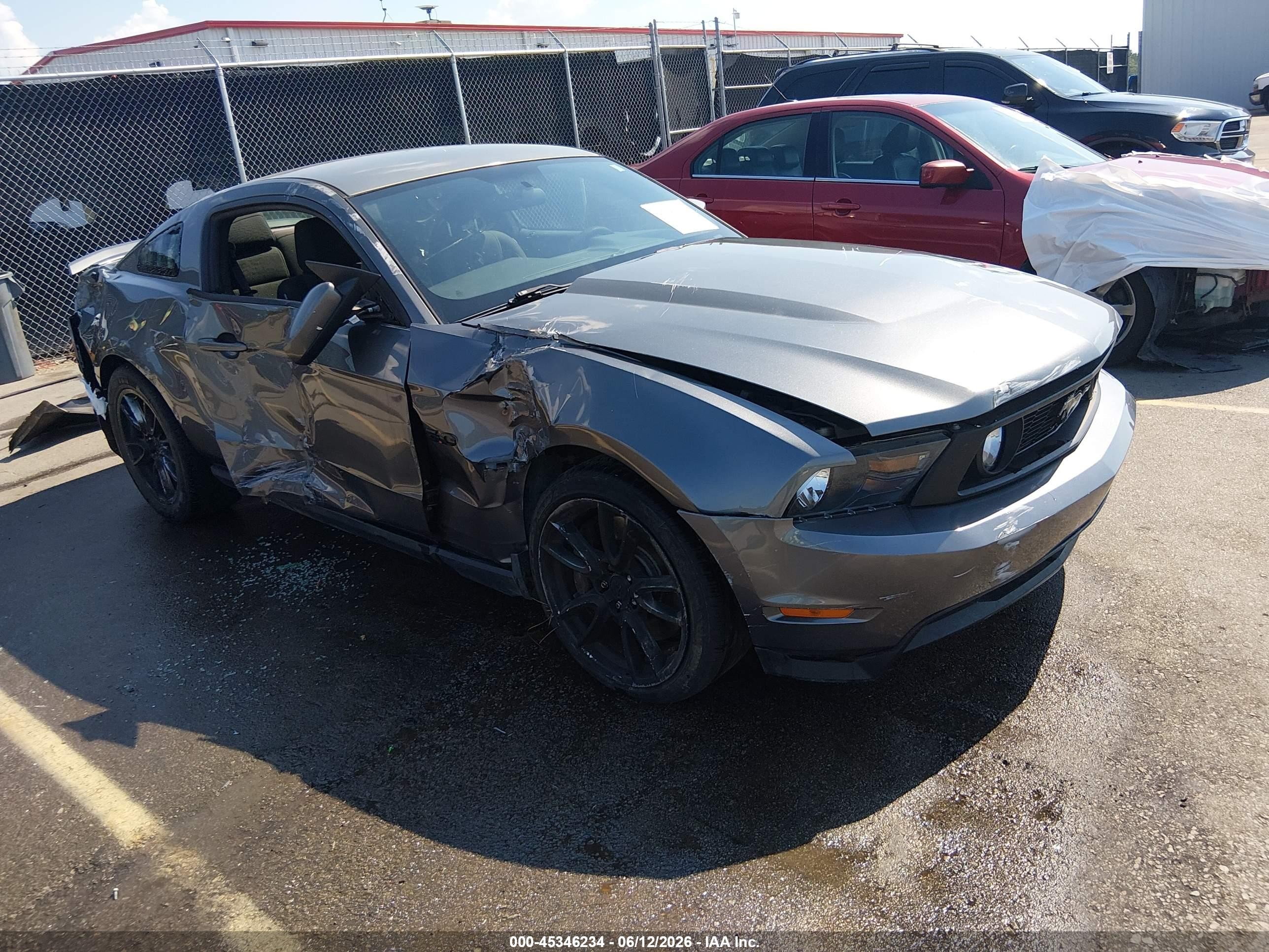 2012 Ford Mustang Gt Gray vin: 1ZVBP8CF6C5265707
