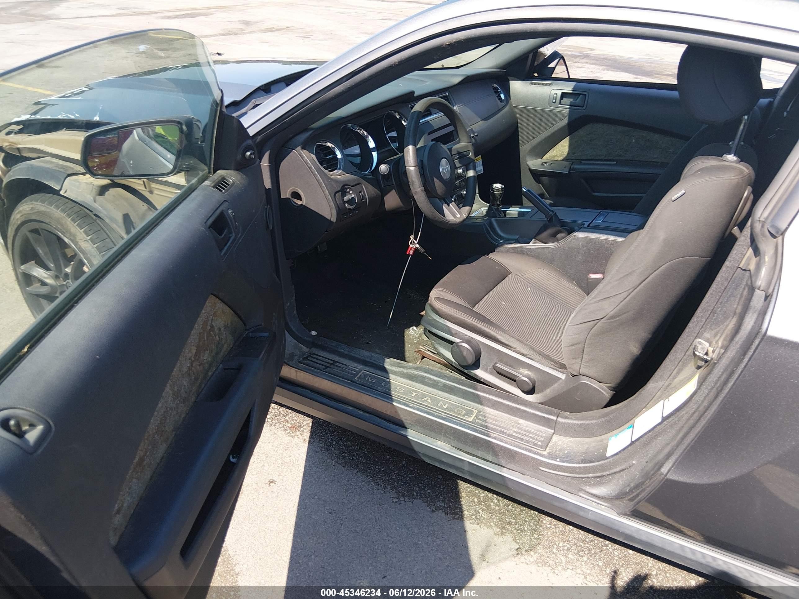 2012 Ford Mustang Gt Gray vin: 1ZVBP8CF6C5265707