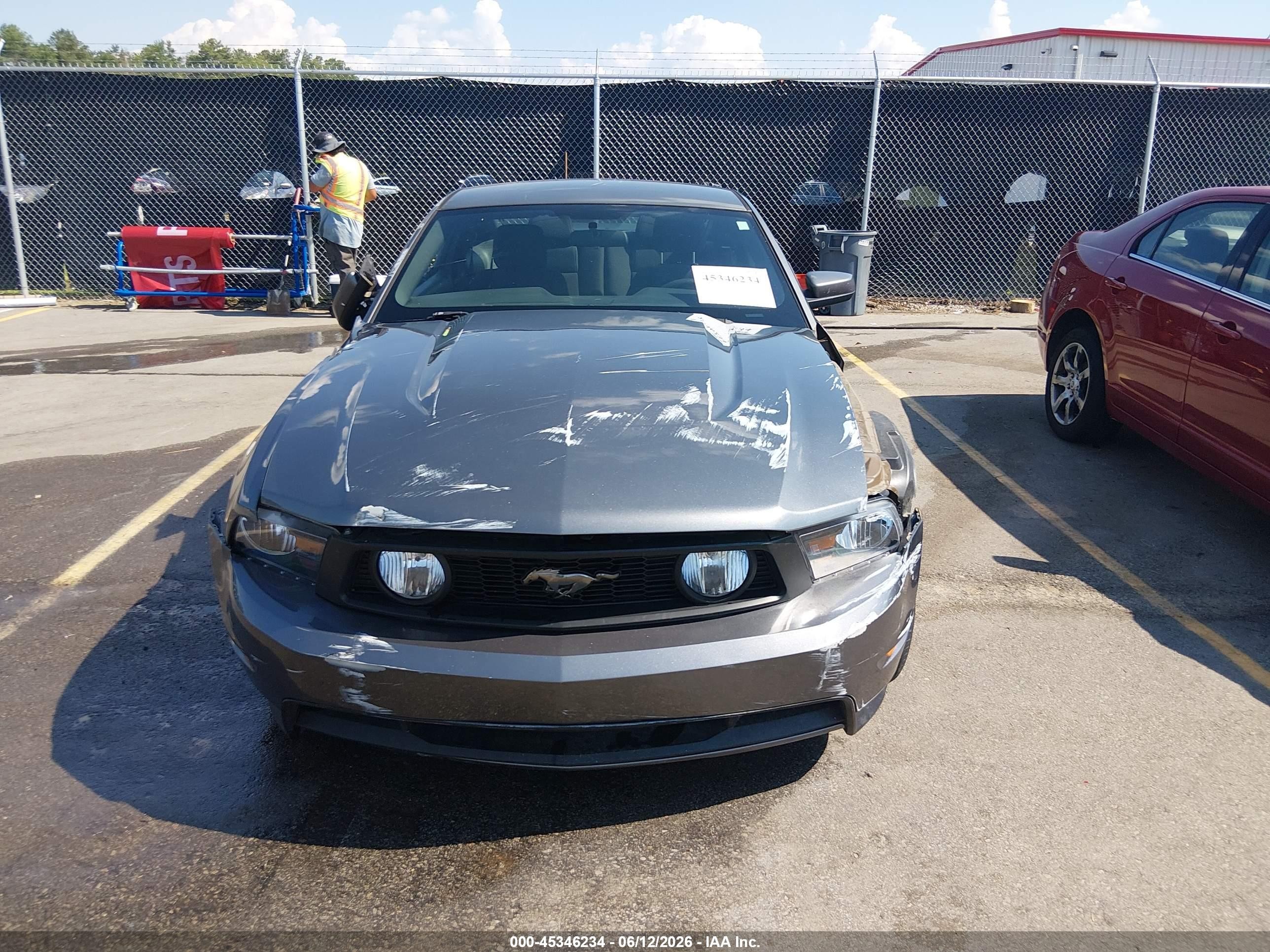 2012 Ford Mustang Gt Gray vin: 1ZVBP8CF6C5265707