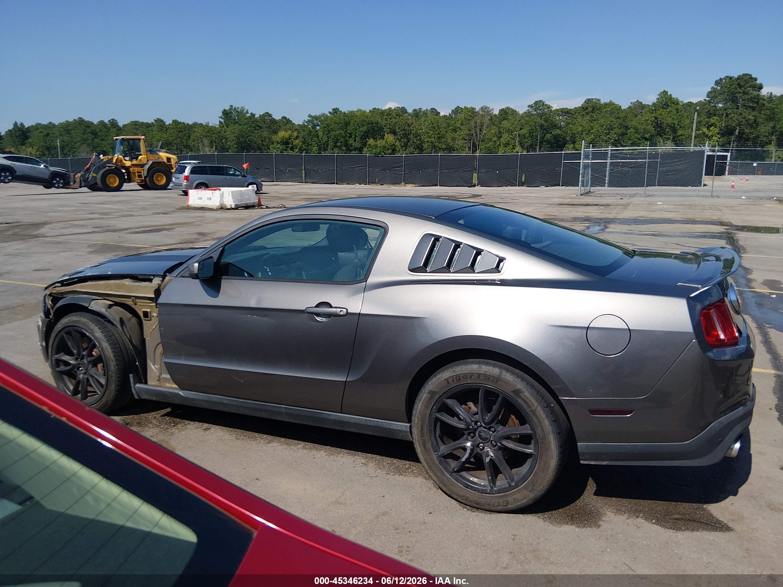 2012 Ford Mustang Gt Gray vin: 1ZVBP8CF6C5265707