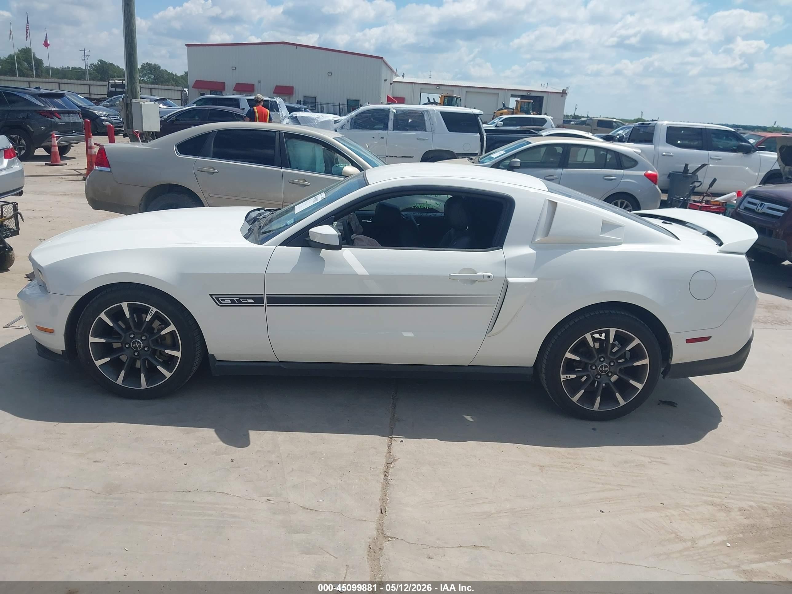 2012 Ford Mustang Gt Premium White vin: 1ZVBP8CF6C5268896