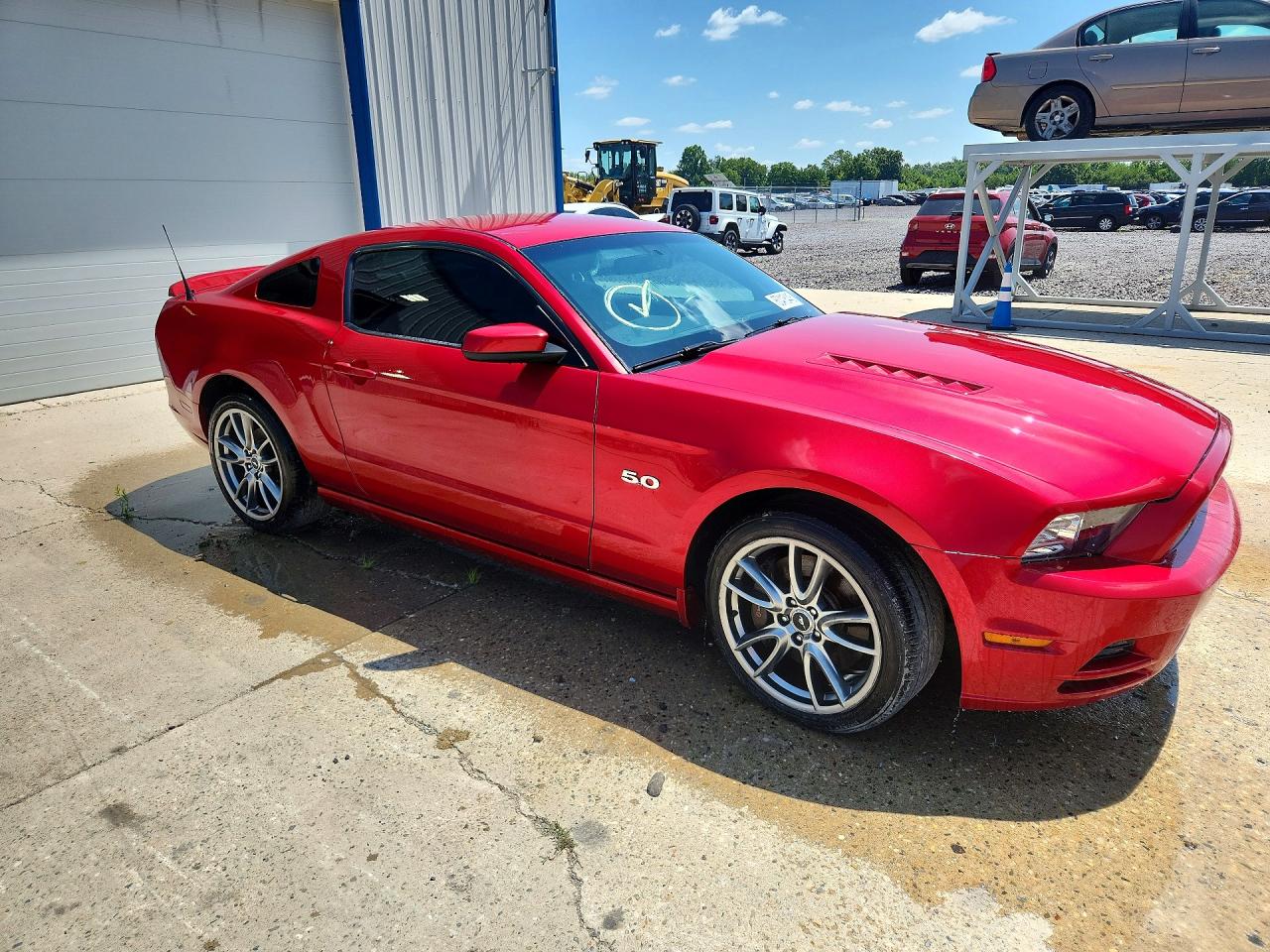 2013 Ford Mustang Gt Red vin: 1ZVBP8CF6D5245006