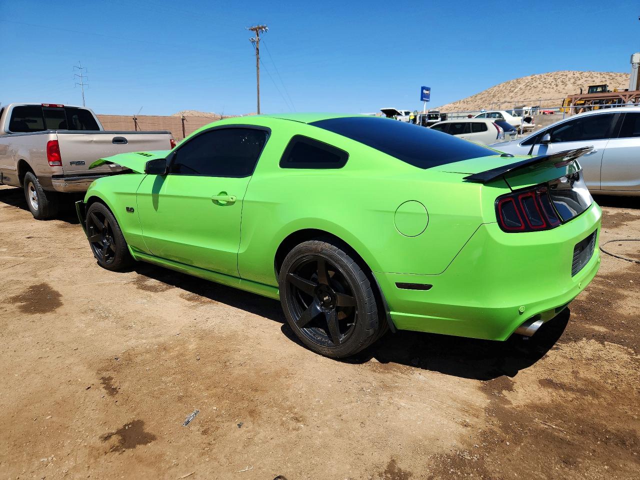 2013 Ford Mustang Gt Green vin: 1ZVBP8CF6D5246446