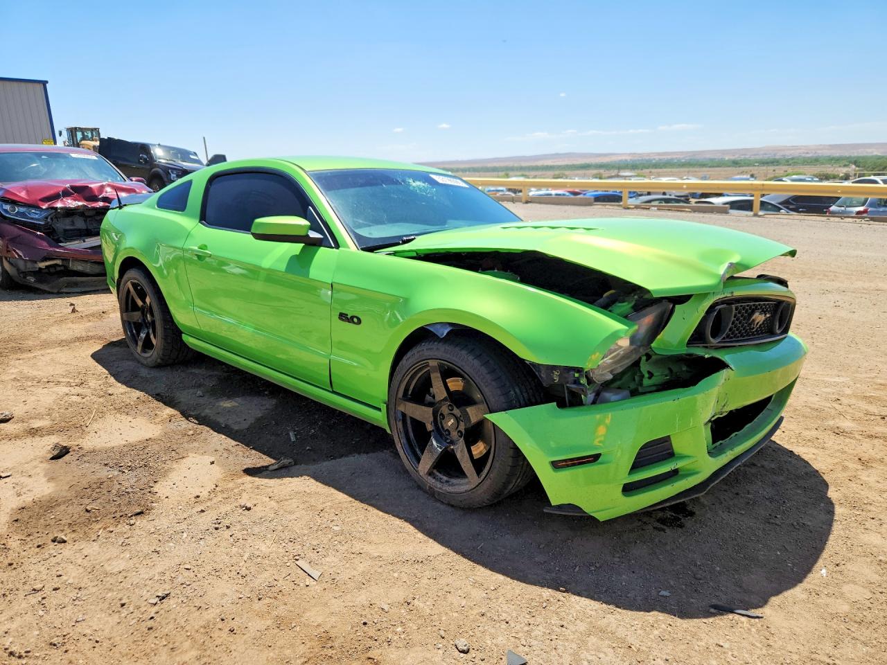 2013 Ford Mustang Gt Green vin: 1ZVBP8CF6D5246446