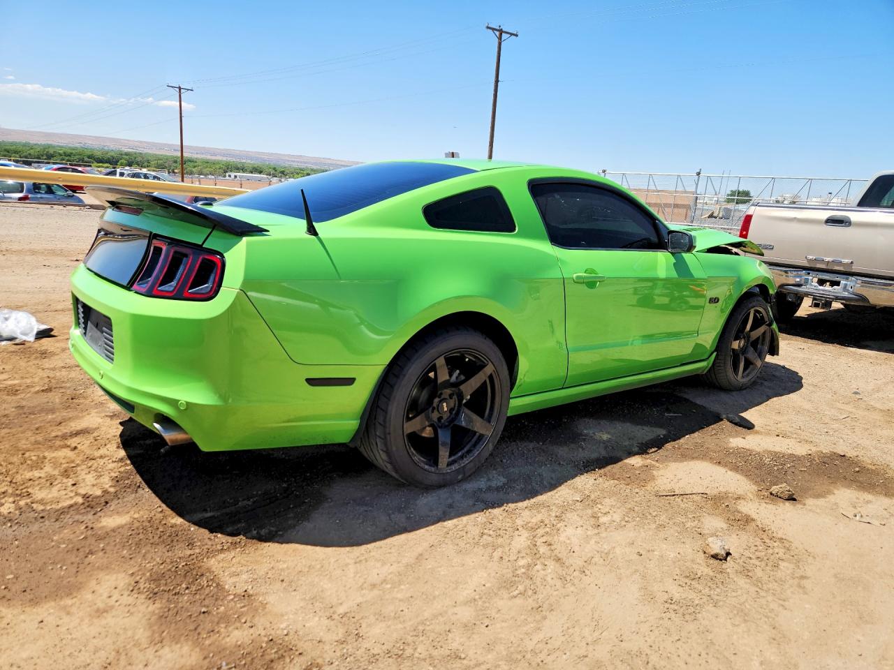 2013 Ford Mustang Gt Green vin: 1ZVBP8CF6D5246446
