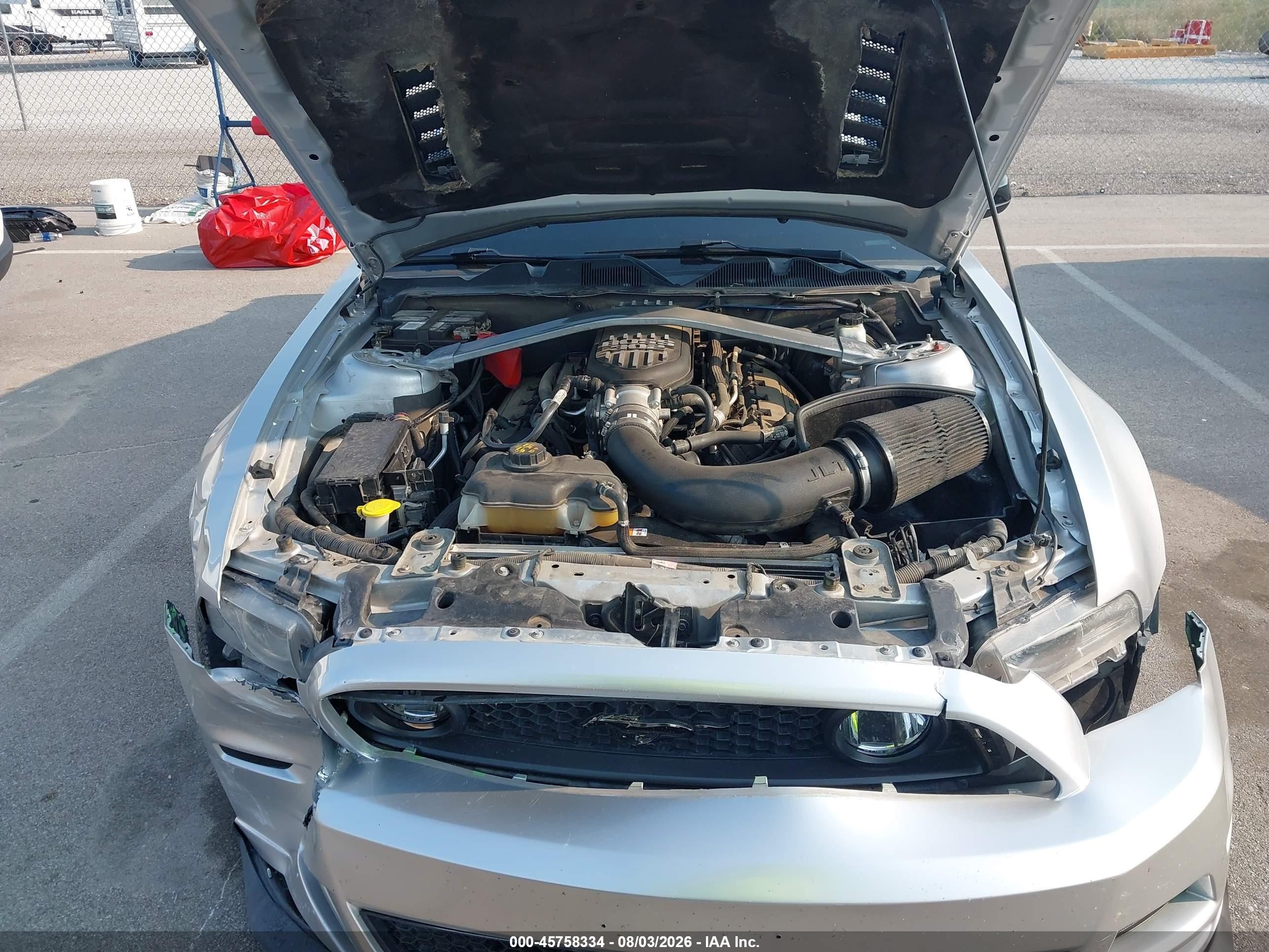 2014 Ford Mustang Gt Серебряный vin: 1ZVBP8CF6E5268657