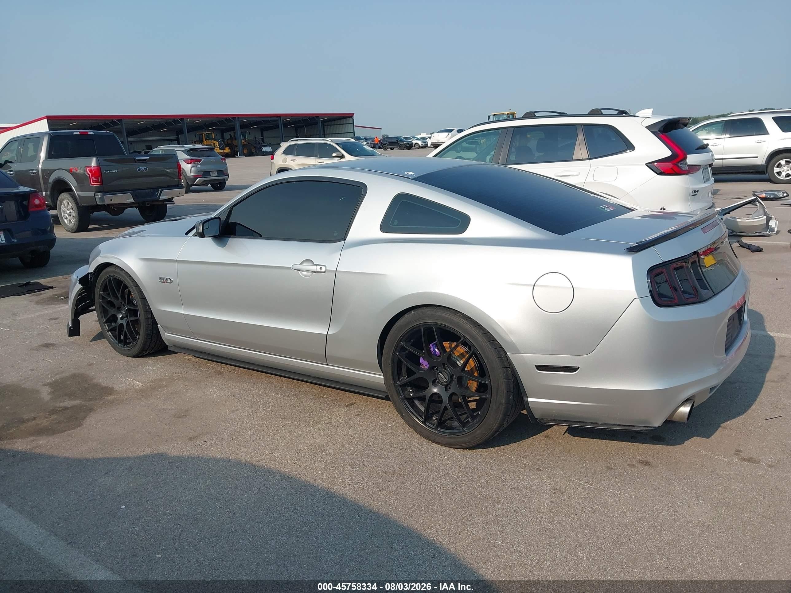 2014 Ford Mustang Gt Серебряный vin: 1ZVBP8CF6E5268657