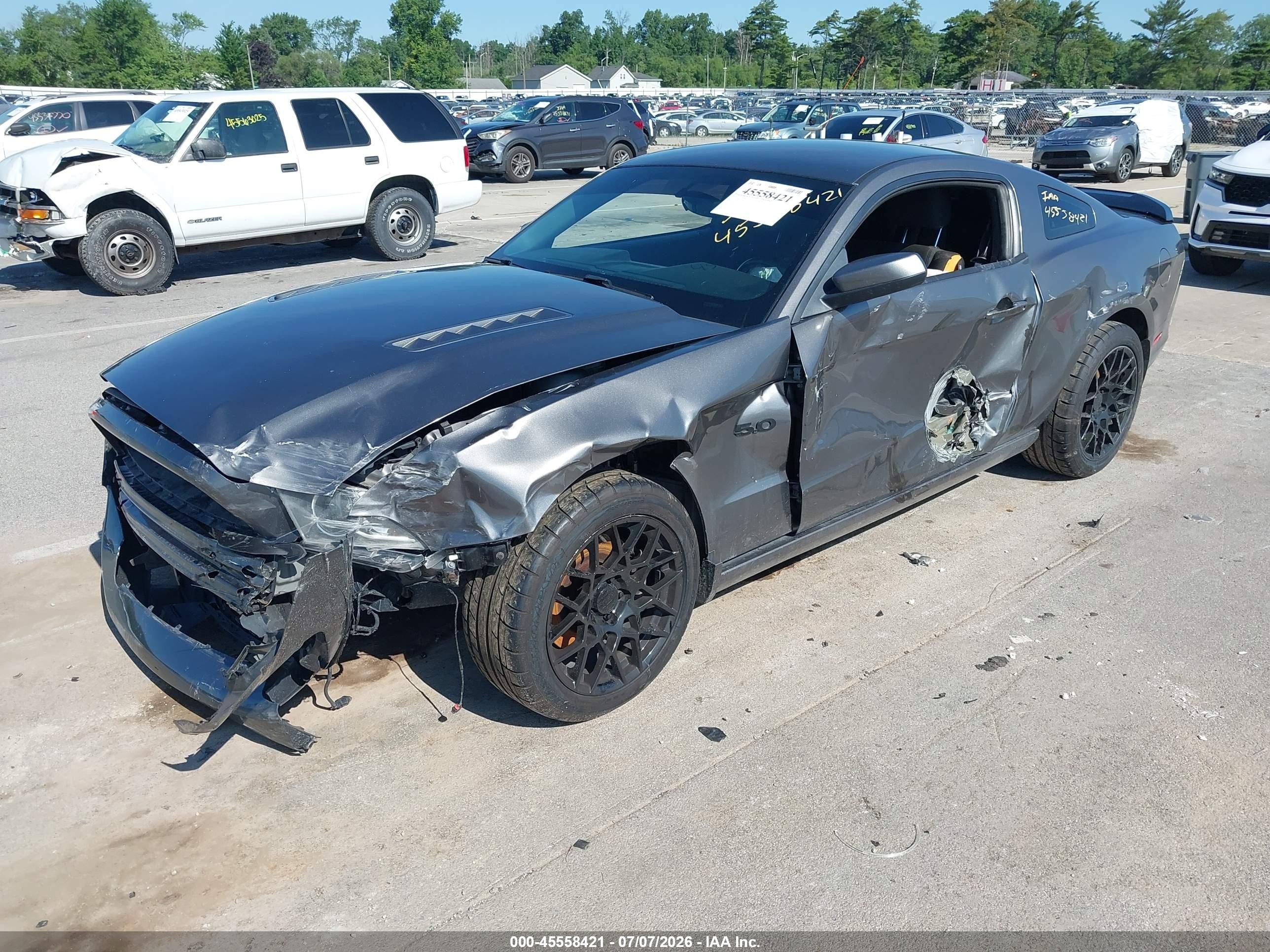2014 Ford Mustang Gt/gt Premium Gray vin: 1ZVBP8CF6E5286706