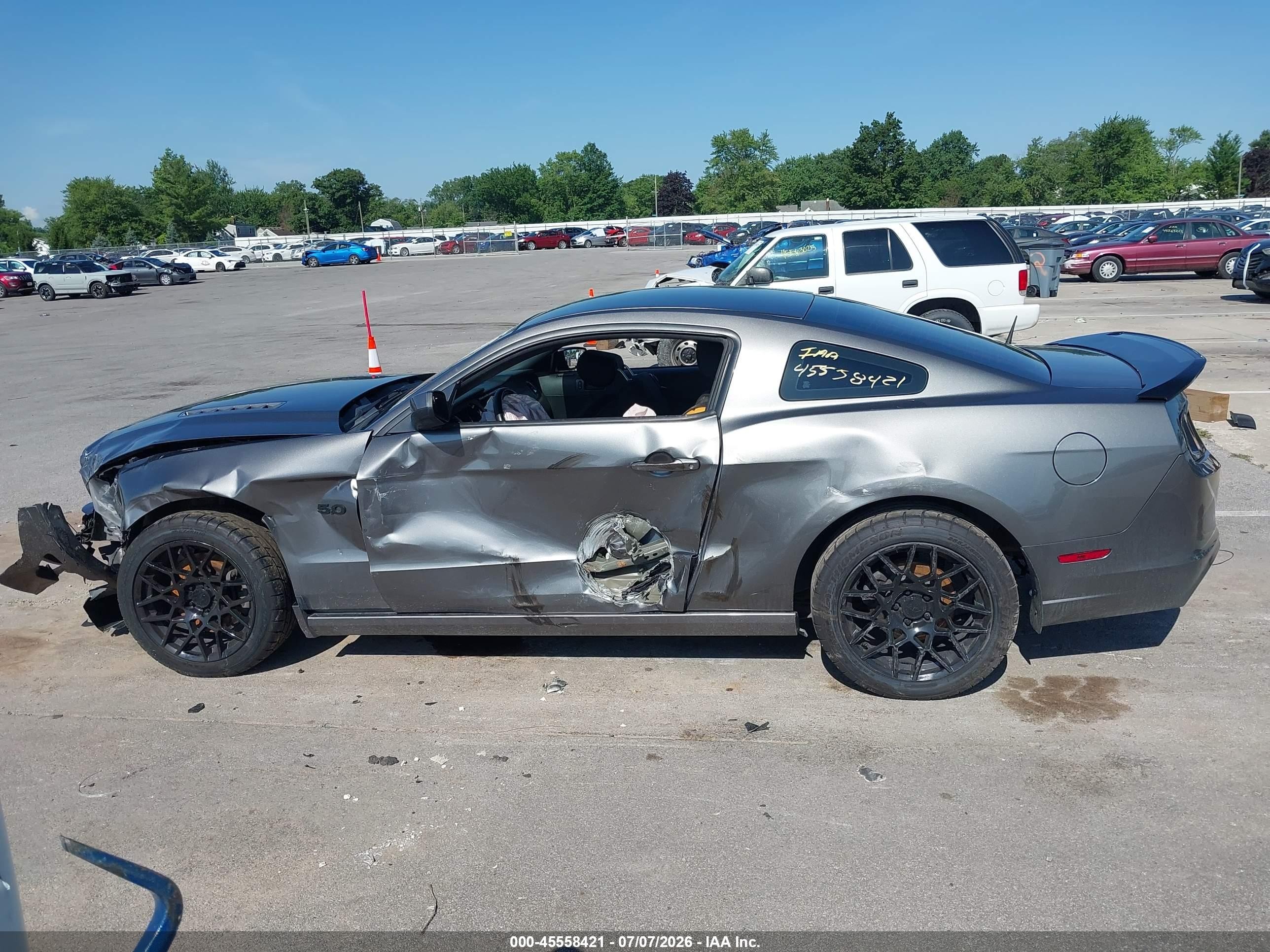 2014 Ford Mustang Gt/gt Premium Gray vin: 1ZVBP8CF6E5286706