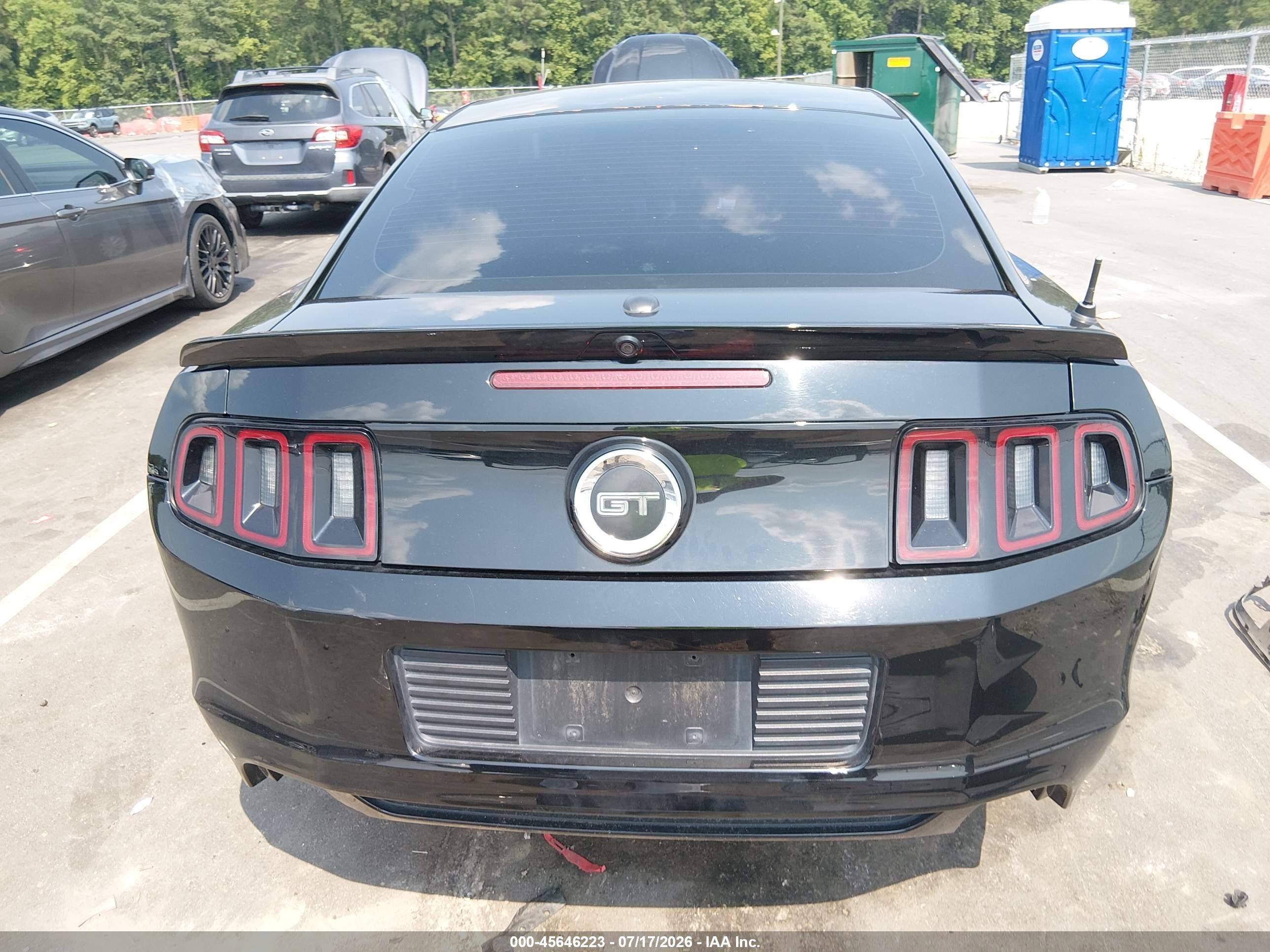 2014 Ford Mustang Gt Premium Black vin: 1ZVBP8CF6E5303813