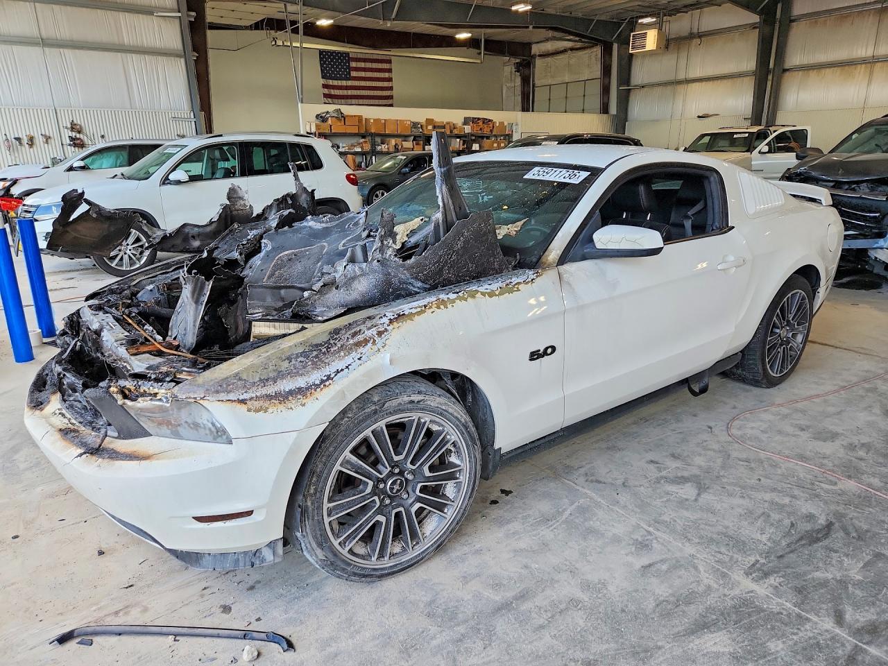 2011 Ford Mustang Gt White vin: 1ZVBP8CF7B5158289