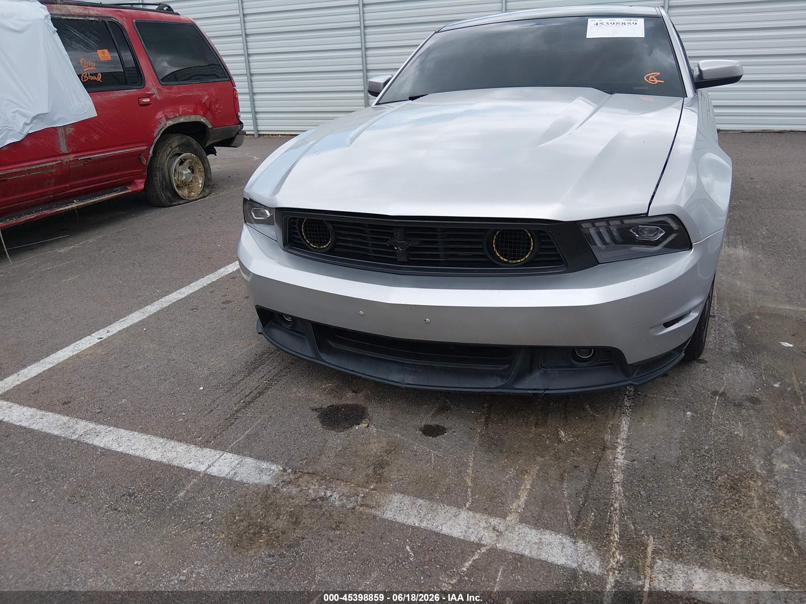 2012 Ford Mustang Gt Premium Silver vin: 1ZVBP8CF7C5248494