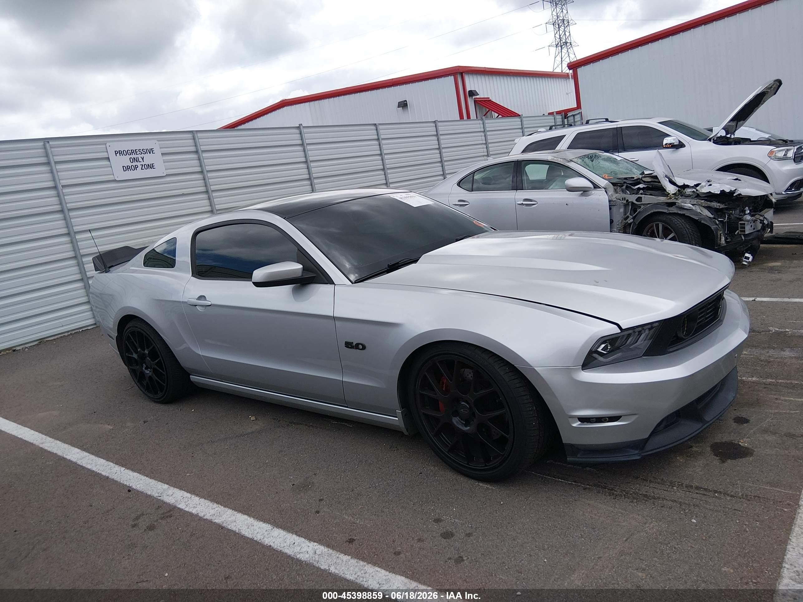 2012 Ford Mustang Gt Premium Silver vin: 1ZVBP8CF7C5248494