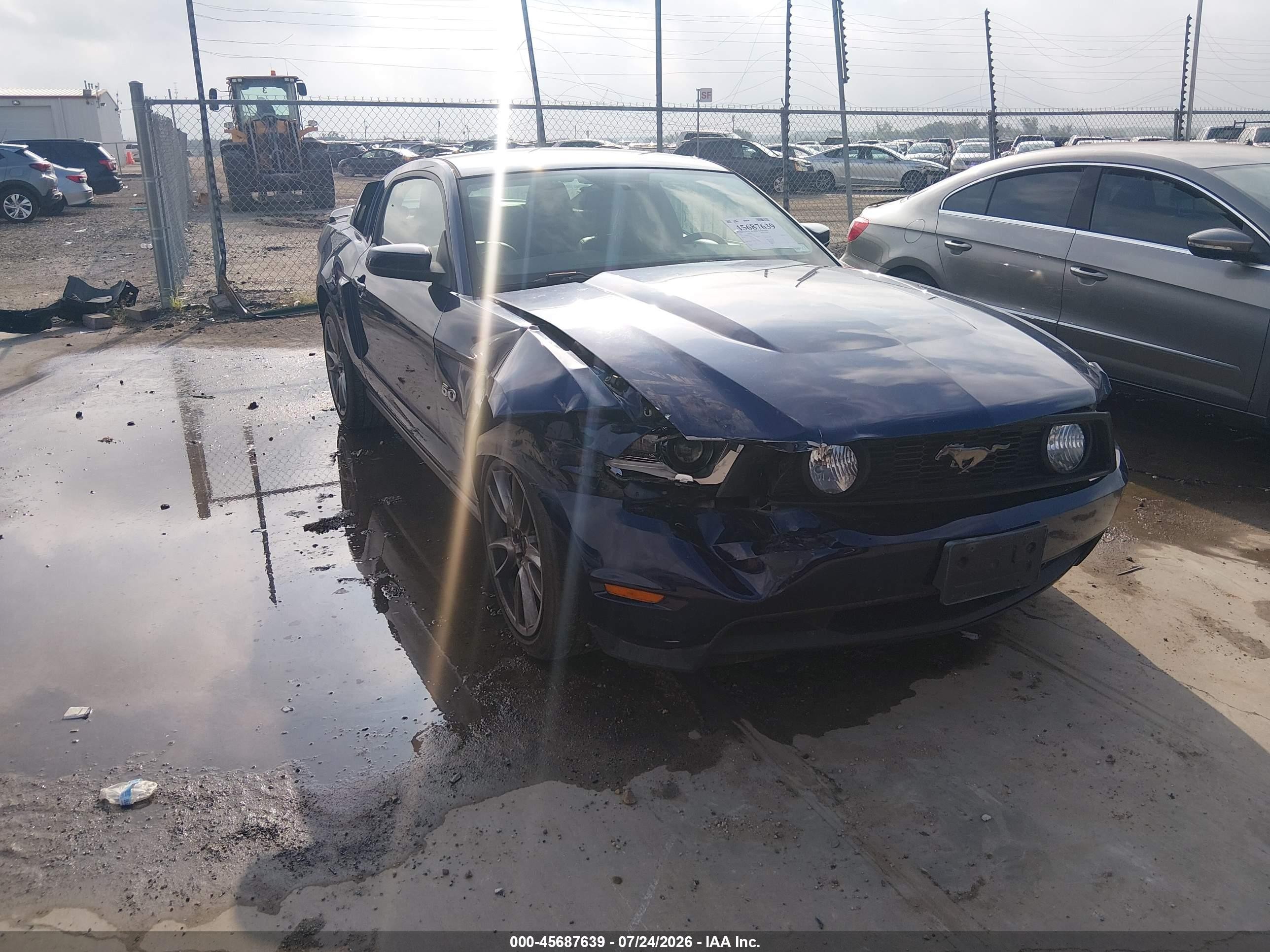 2012 Ford Mustang Gt Premium Синий vin: 1ZVBP8CF7C5272410