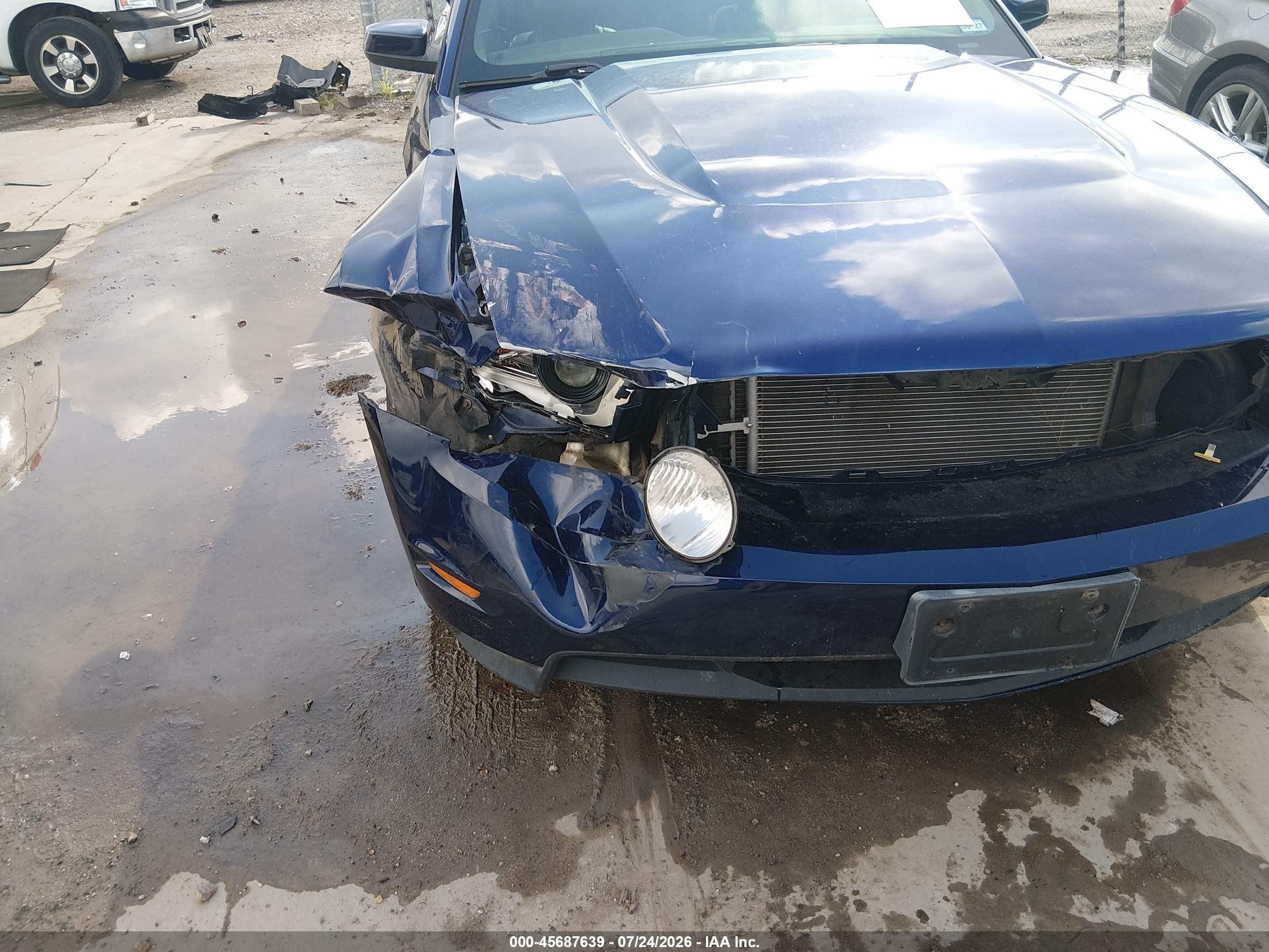 2012 Ford Mustang Gt Premium Blue vin: 1ZVBP8CF7C5272410