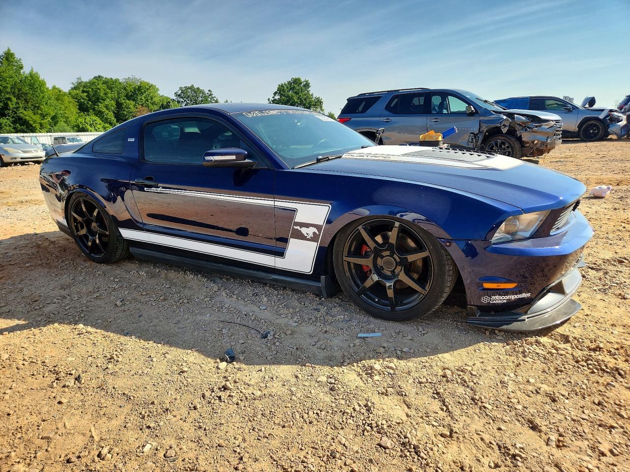 2012 Ford Mustang Gt Синий vin: 1ZVBP8CF7C5281687
