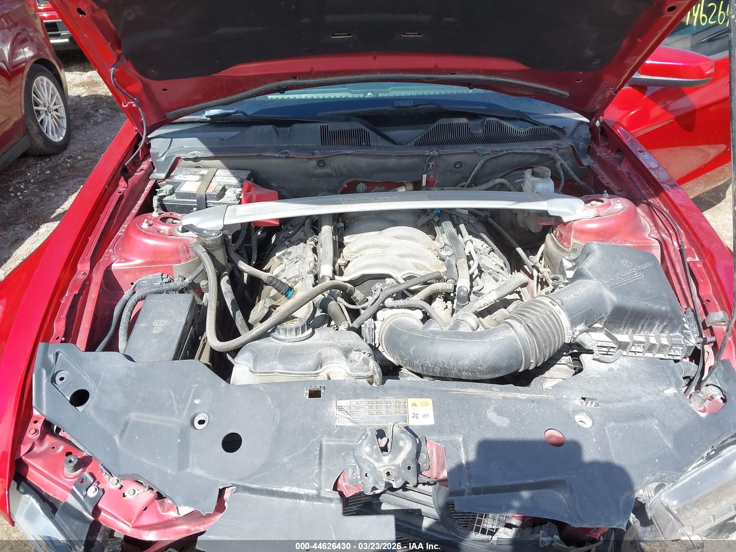 2012 Ford Mustang Gt Красный vin: 1ZVBP8CF7C5288252