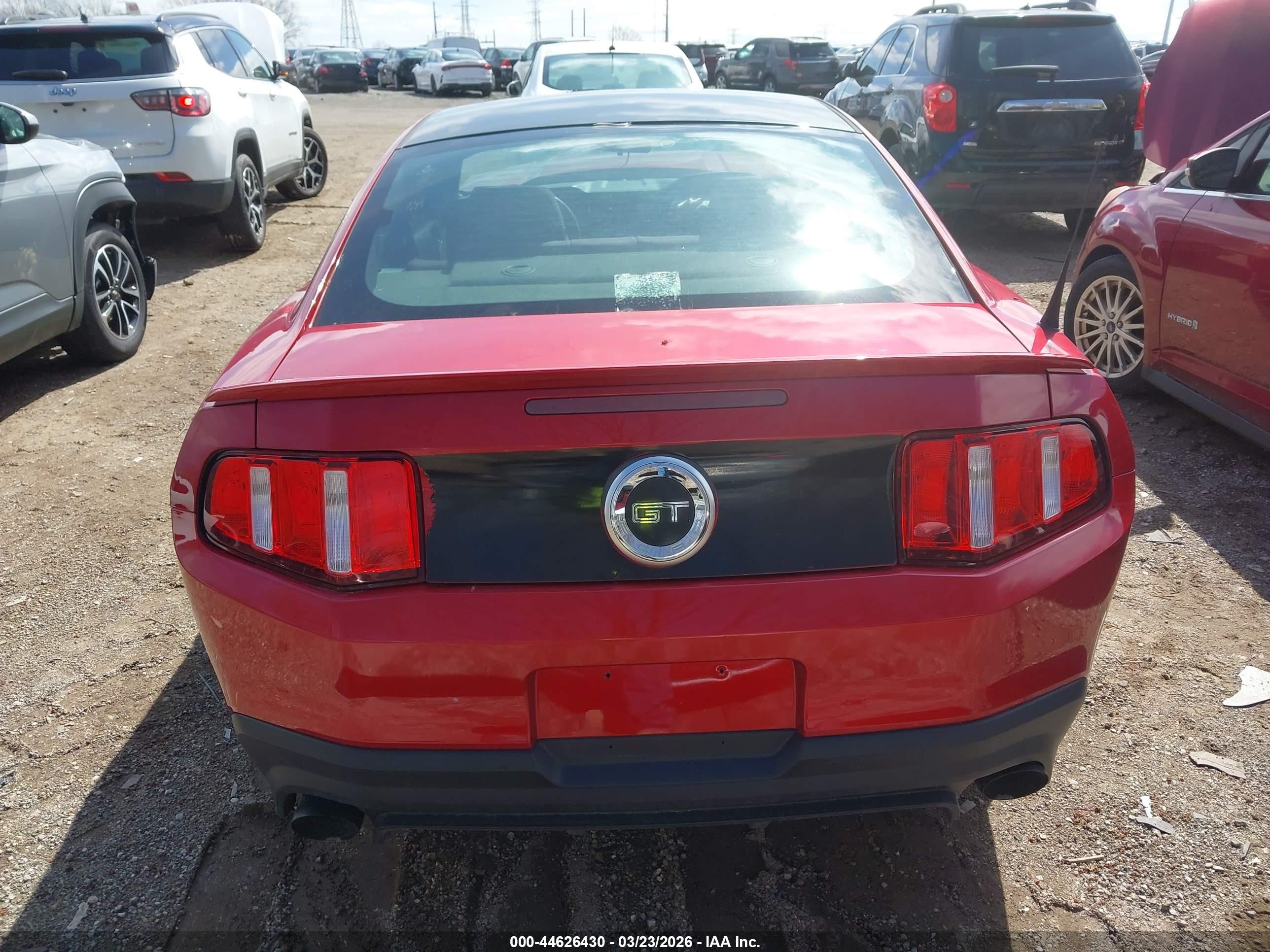 2012 Ford Mustang Gt Красный vin: 1ZVBP8CF7C5288252